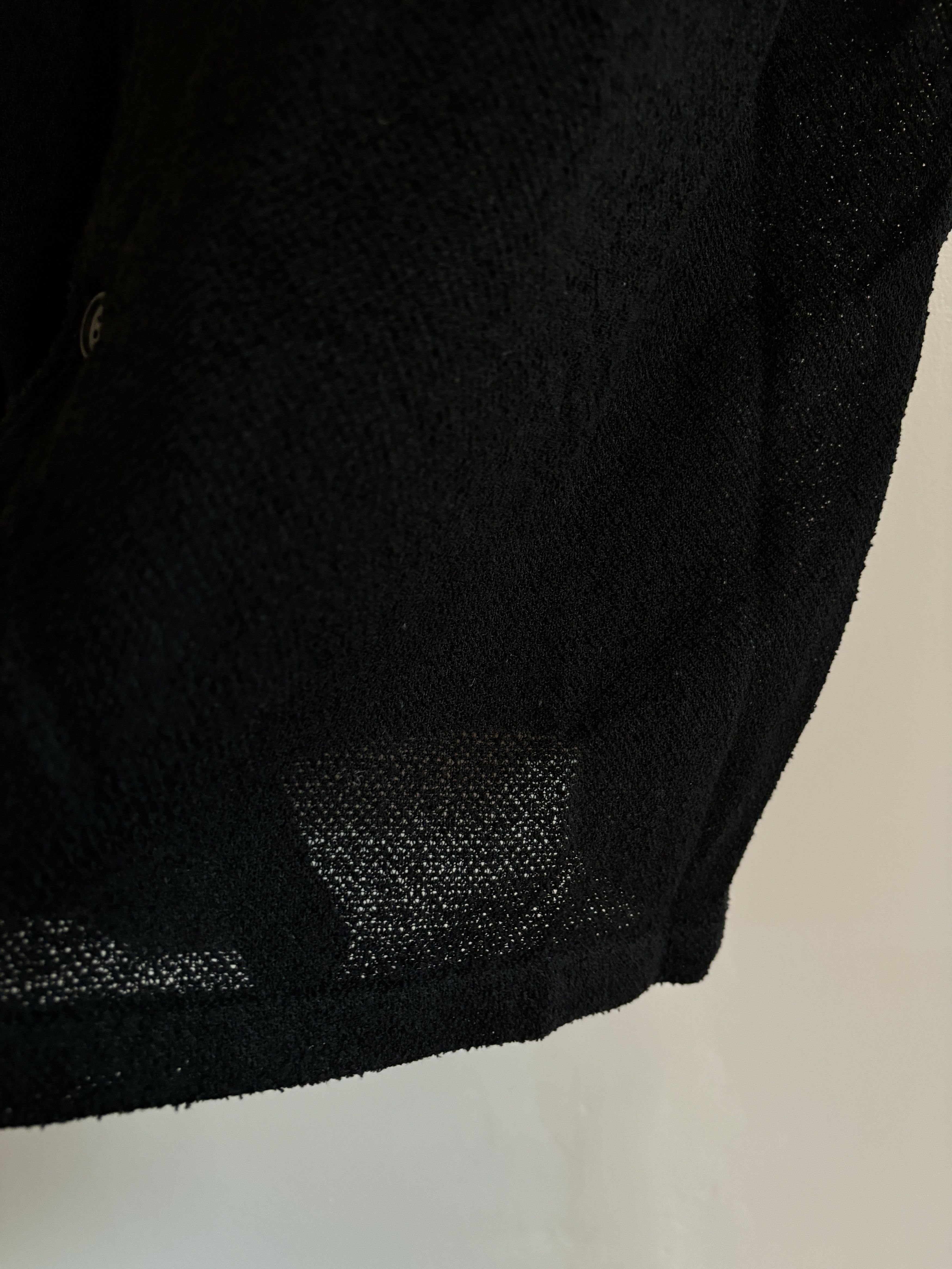 Our Legacy BOX SHIRT SHORTSLEEVE Black Boucle Size US S / EU 44-46 / 1 - 7 Thumbnail