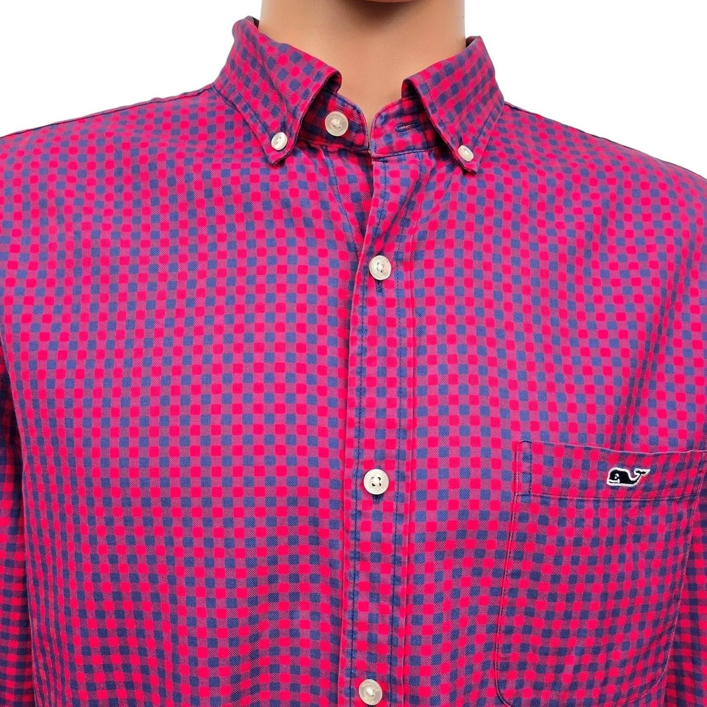 Vineyard Vines Vineyard Vines Bentley Gingham Check Tucker Shirt Classic XL Size US XL / EU 56 / 4 - 2 Thumbnail