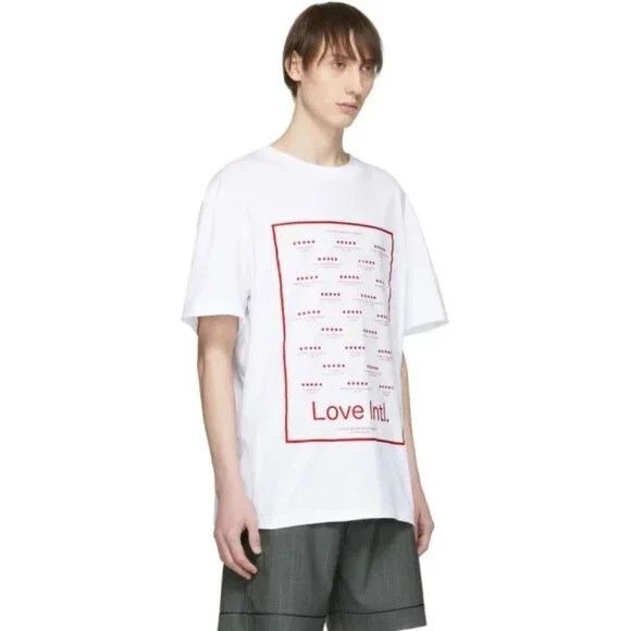 Other Chin Menswear Intl. Love T-Shirt Size M Mens White Nwt $105 Size US M / EU 48-50 / 2 - 12 Thumbnail