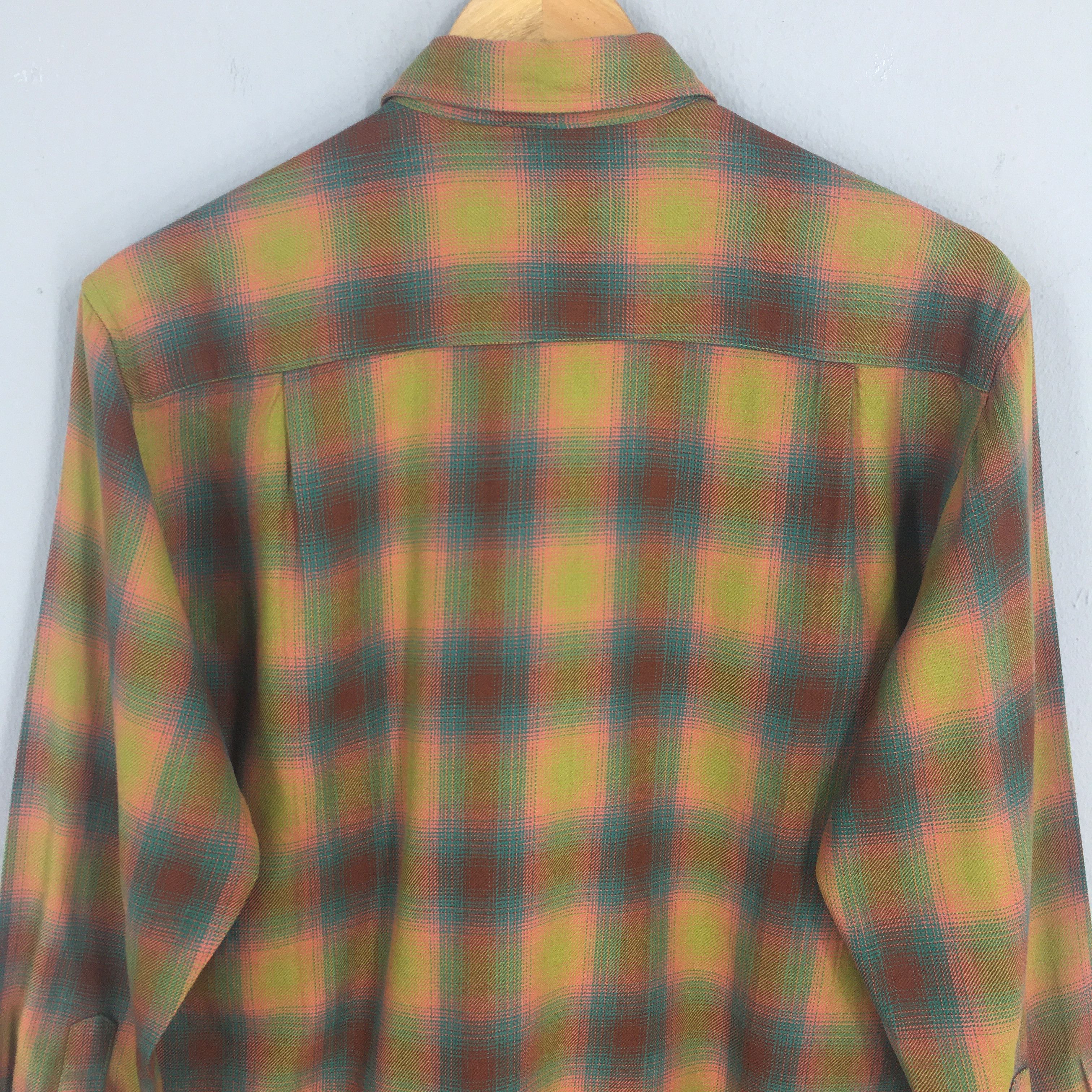 Flannel × Vintage 1980s Plaid Shadow Tartan Checkered Flannel Shirt Medium Size US M / EU 48-50 / 2 - 8 Thumbnail