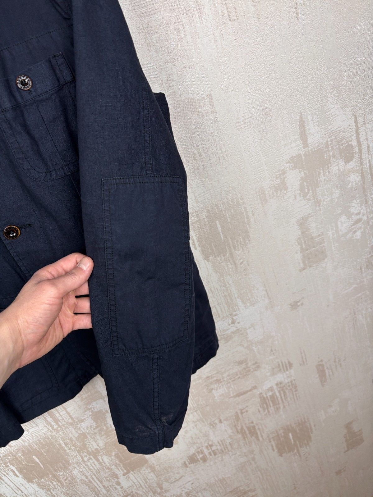 Pretty Green Pretty Green Linen / Cotton Pockets Jacket Navy Size US L / EU 52-54 / 3 - 13 Thumbnail