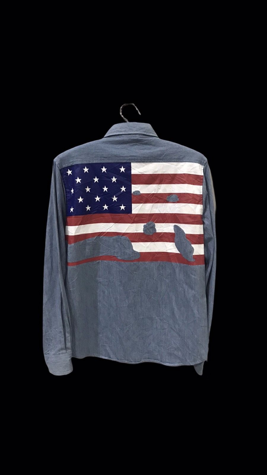Japanese Brand GLOVE HOUSE Japan USA Flag Print All Over Shirt Size US M / EU 48-50 / 2 - 1 Thumbnail