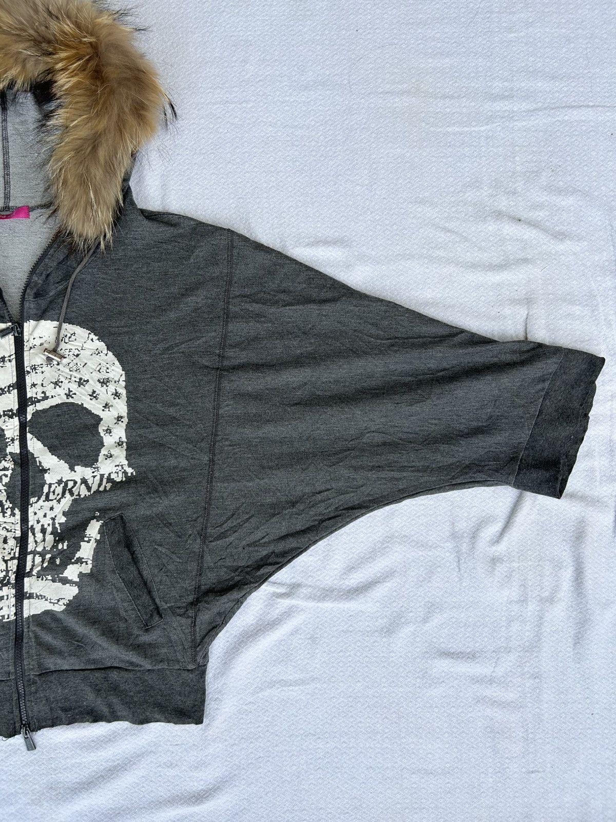 Japanese Brand Chux xxx fur hoodie skull oversized style ifsixwasnine lgb Size US L / EU 52-54 / 3 - 5 Thumbnail