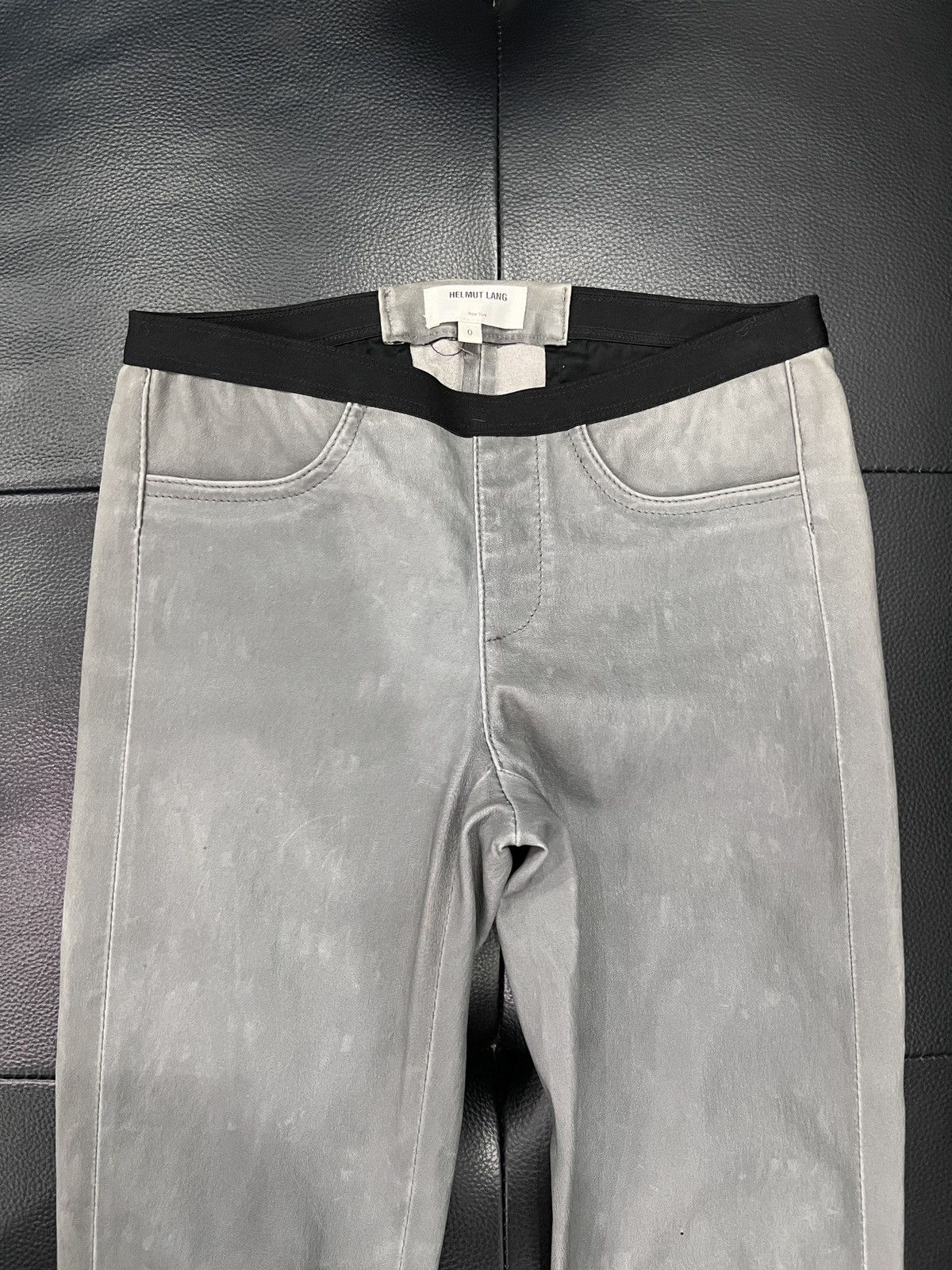 Helmut Lang Helmut Lang Stretch Lambskin Leather Pants Size US 28 / EU 44 - 3 Thumbnail