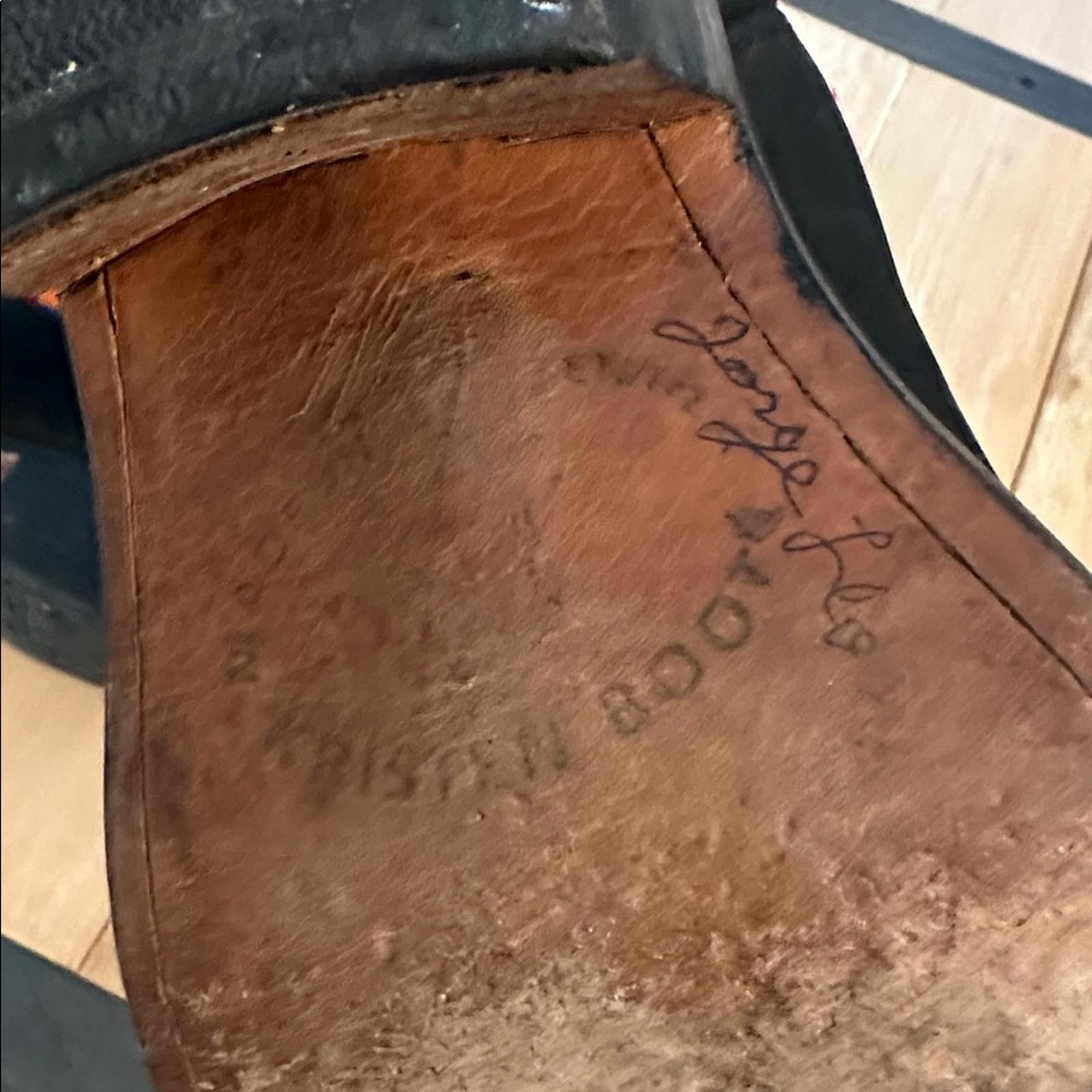 Studio D'Artisan Handmade 90’s 8.5 Cowboy Boot Black Leather Jorge Leonel Size US 8.5 / IT 38.5 - 6 Thumbnail