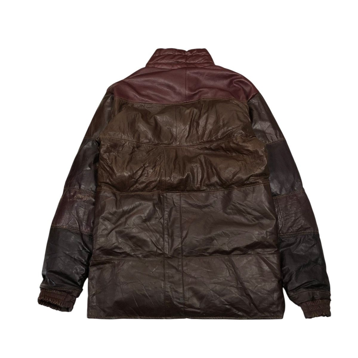 Japanese Brand 🔥VINTAGE BIKER LEATHER JACKET BERMANS ISSEY MIYAKE Size US M / EU 48-50 / 2 - 2 Thumbnail