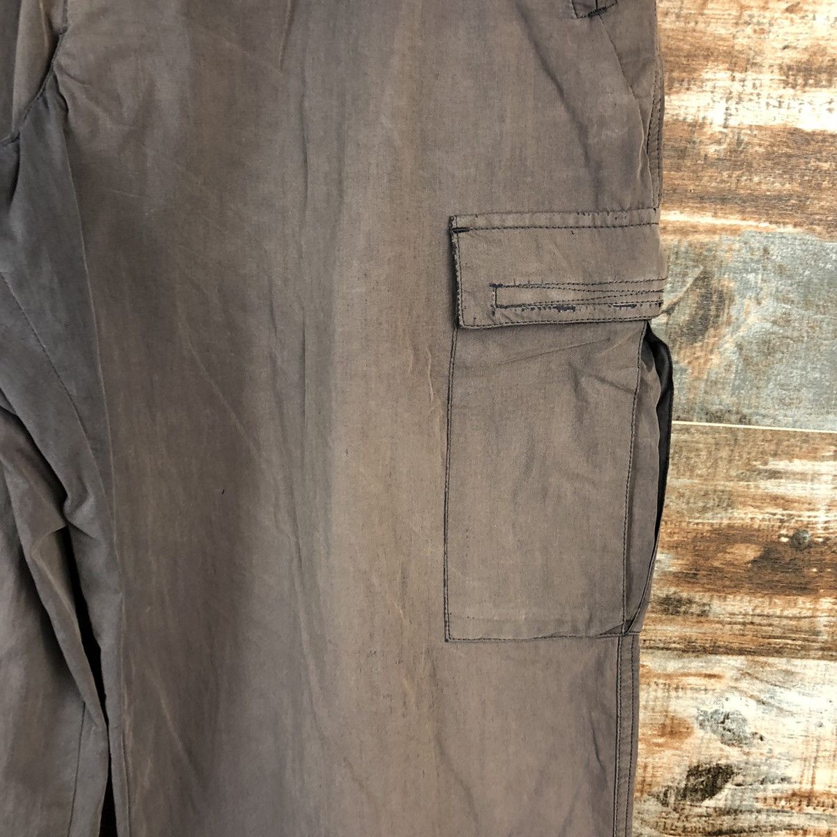 Marks & Spencer Mark & Spencer Brown faded Cargo Multipocket Pants #A2545 Size US 31 - 10 Thumbnail