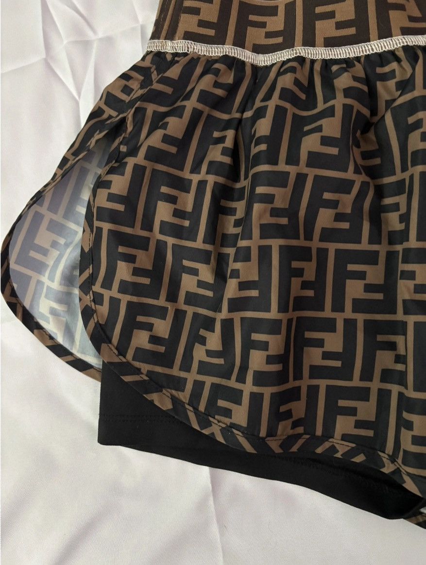 Fendi Fendi Zucca FF Monogram Athletic/Beach Tights Shorts Size 28" / US 6 / IT 42 - 3 Thumbnail
