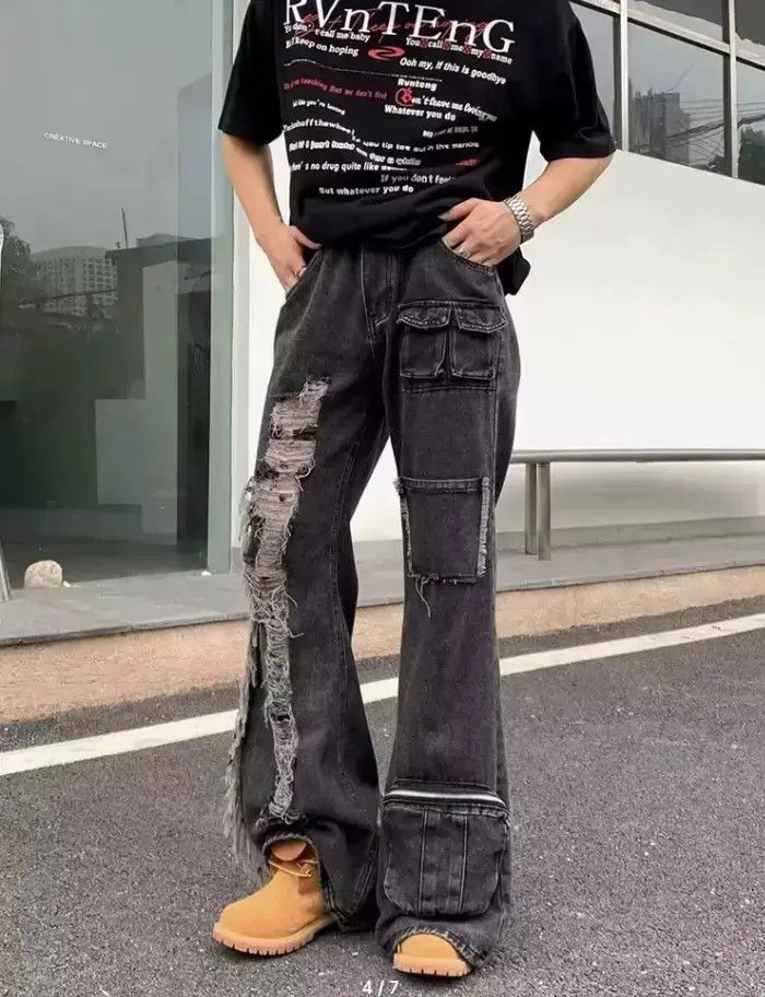 Japanese Brand men's Clothing with Multiple pockets Harajuku Size US 32 / EU 48 - 3 Thumbnail