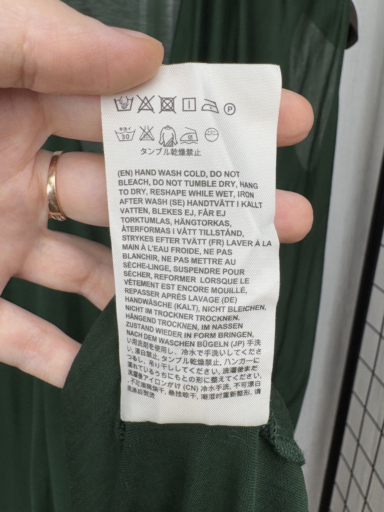 Acne Studios Acne Studios 2015 Green Natifa Draped Loose Lyocell Dress Size XS / US 0-2 / IT 36-38 - 10 Thumbnail