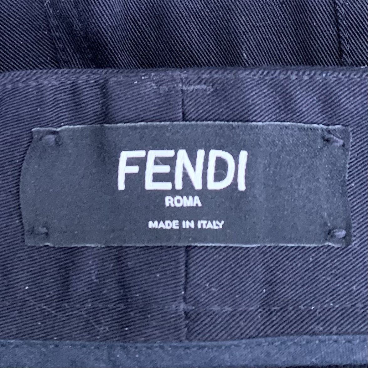 Fendi Fendi Zip Detail Black Trousers – Relaxed Fit (Size M) Size US 32 / EU 48 - 2 Thumbnail