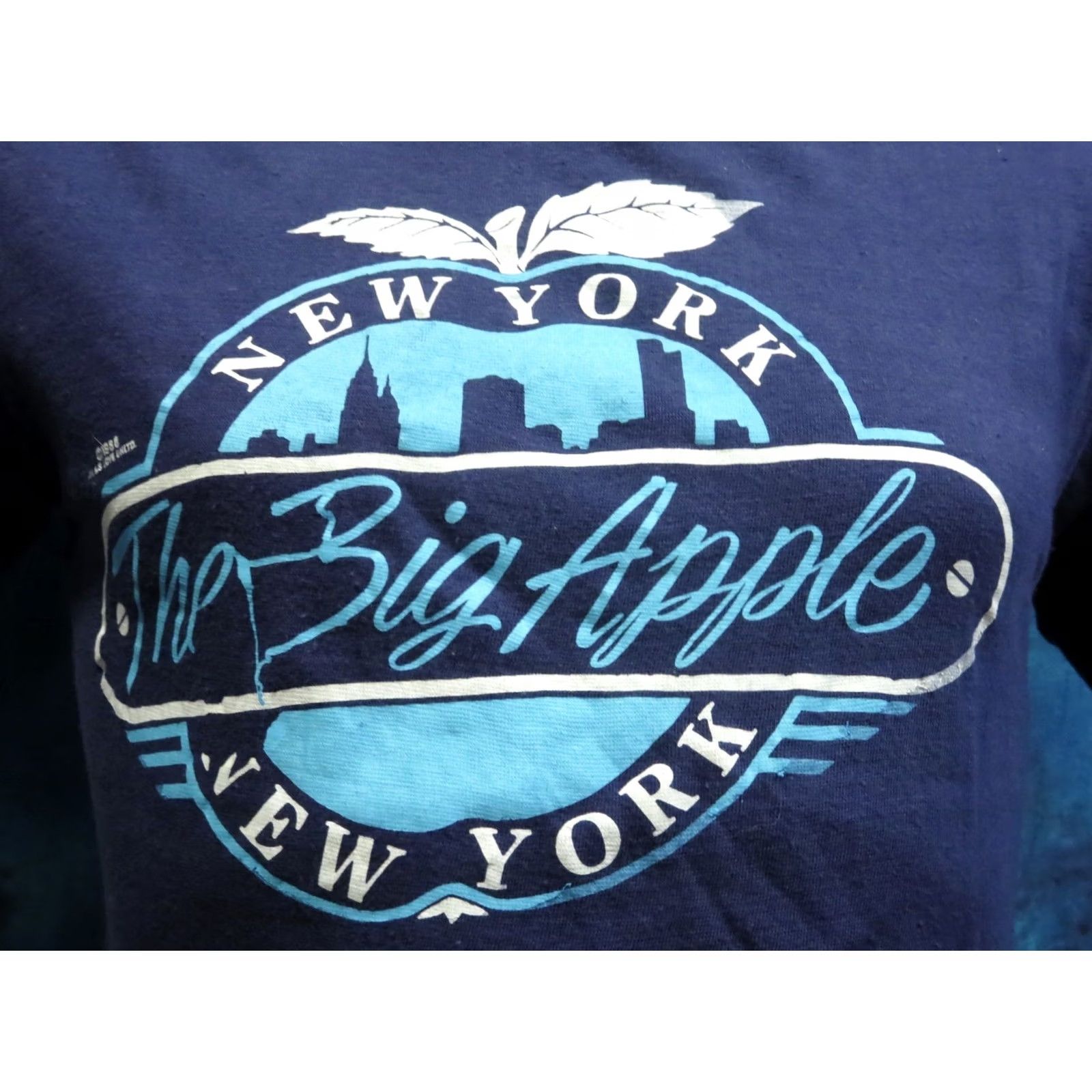 Apple VINTAGE 80s NEW YORK CITY THE BIG APPLE SKYLINE T-Shirt XS tourist single stitch Size US XS / EU 42 / 0 - 2 Thumbnail