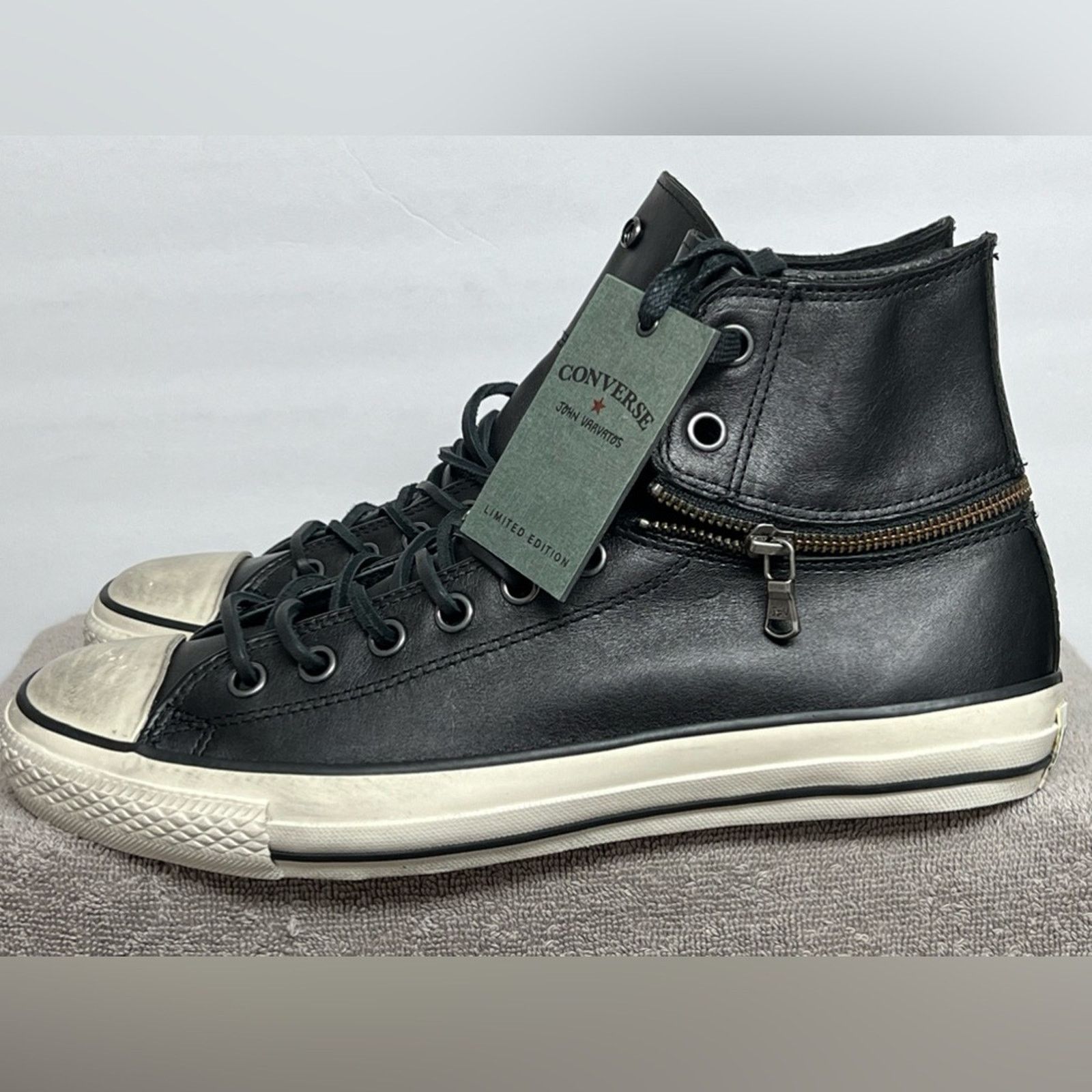 John Varvatos 2013 Converse X John Varvatos CT Zip High Black Rare Grailed