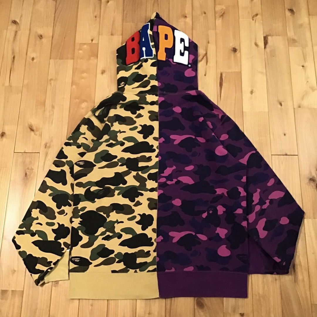 Bape BAPE head full zip hoodie 1st camo purple camo a bathing ape Size US XXL / EU 58 / 5 - 2 Thumbnail