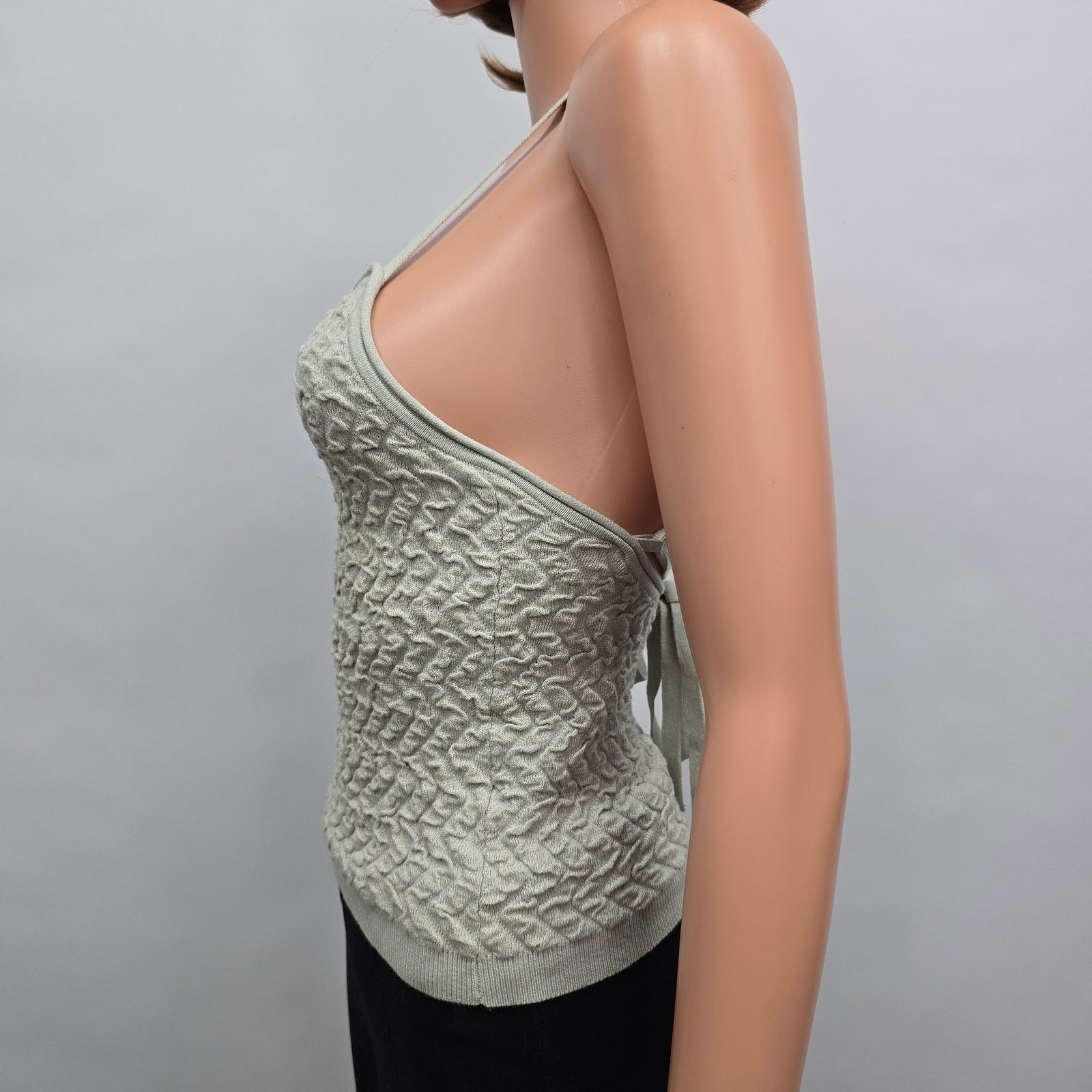 Club Monaco Club Monaco Tank Strappy Texture Top XS Stretch Tie back Size XS / US 0-2 / IT 36-38 - 10 Thumbnail
