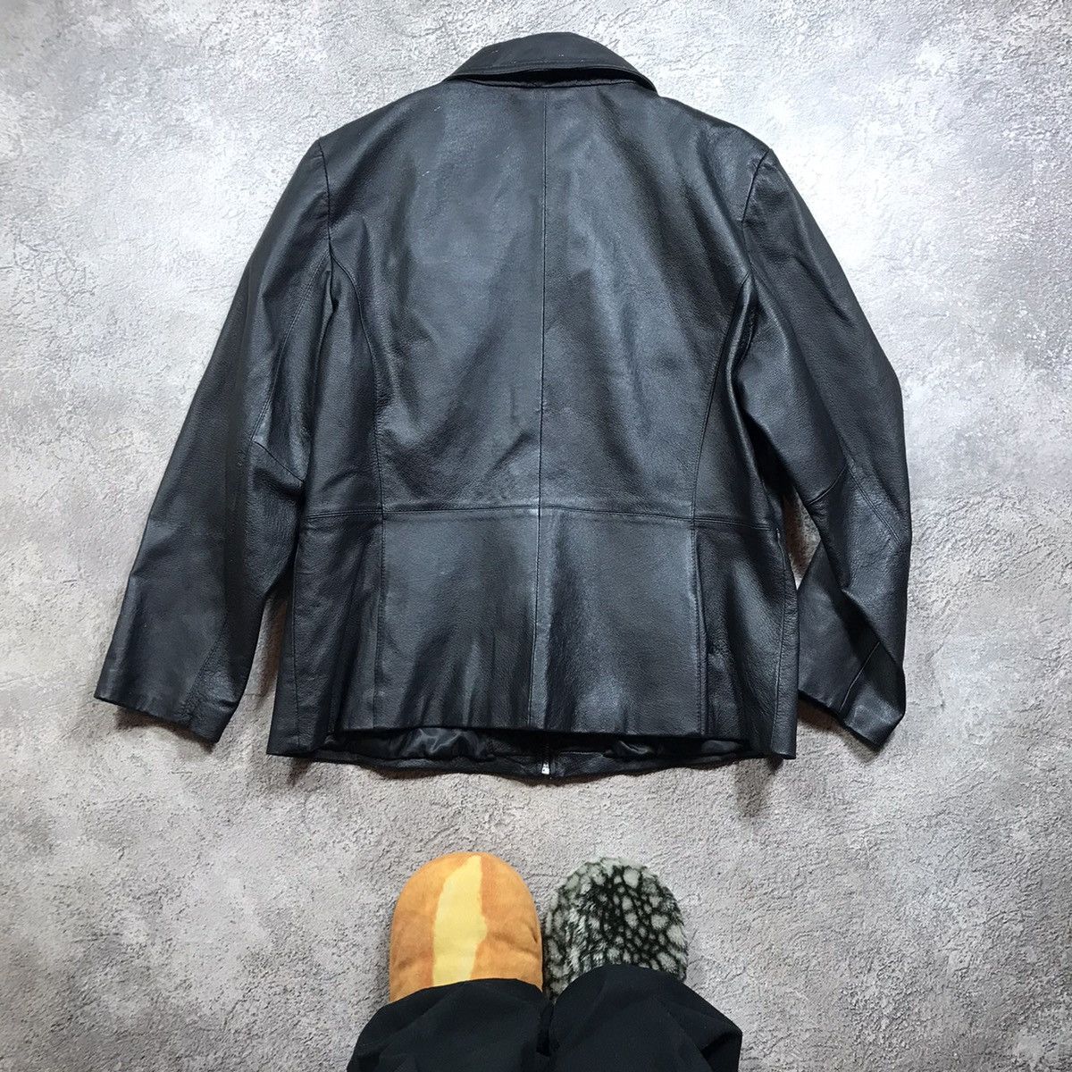 If Six Was Nine VINTAGE Y2K LEATHER JACKET JAPAN CASUAL STREETWEAR 90s Size L / US 10 / IT 46 - 6 Thumbnail