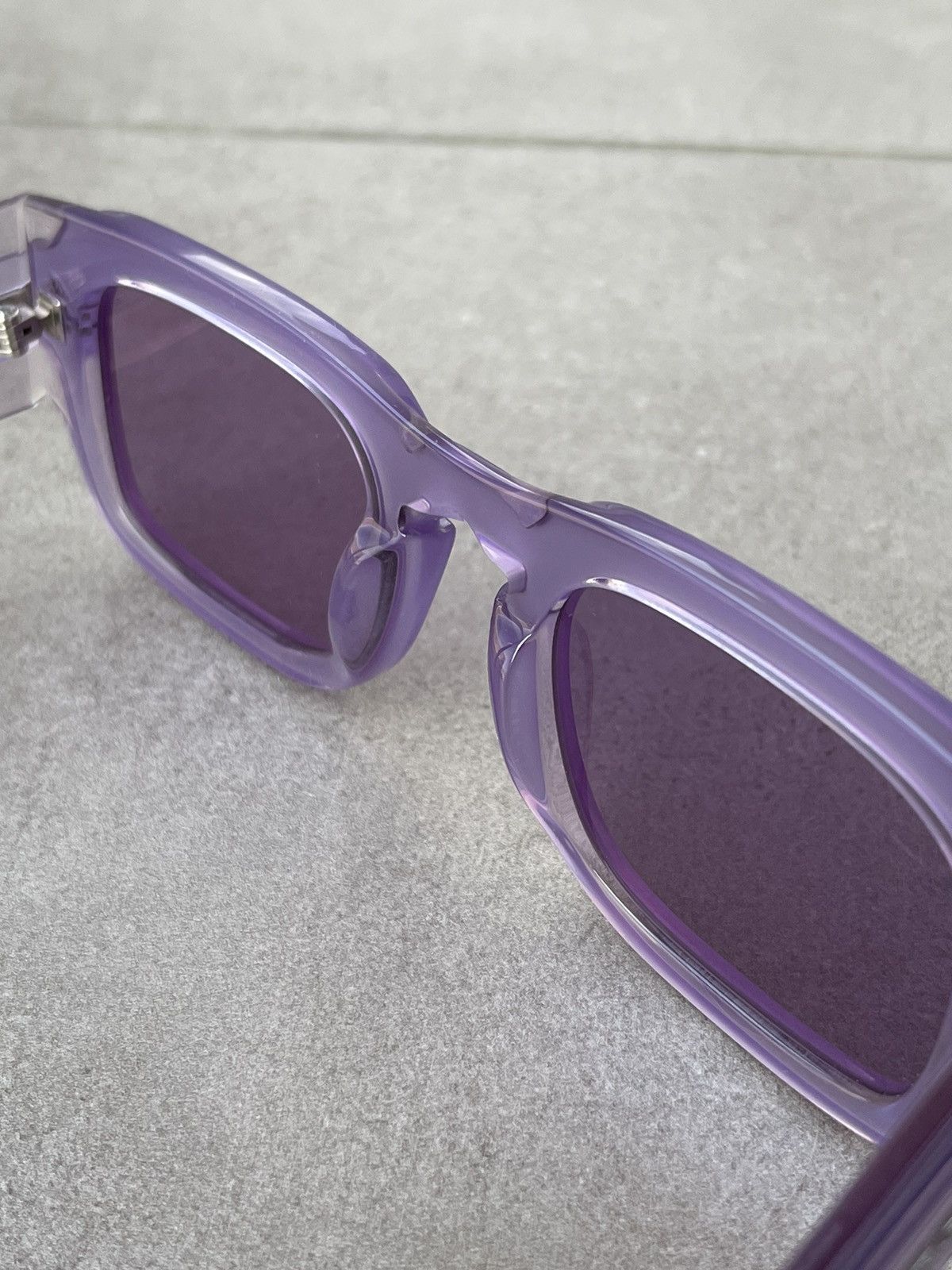 Alexander McQueen × McQ Alexander McQueen !DS! SS23 Alexander Mcqueen MQ0359S Violet Square Sunglasses Size ONE SIZE - 17 Thumbnail