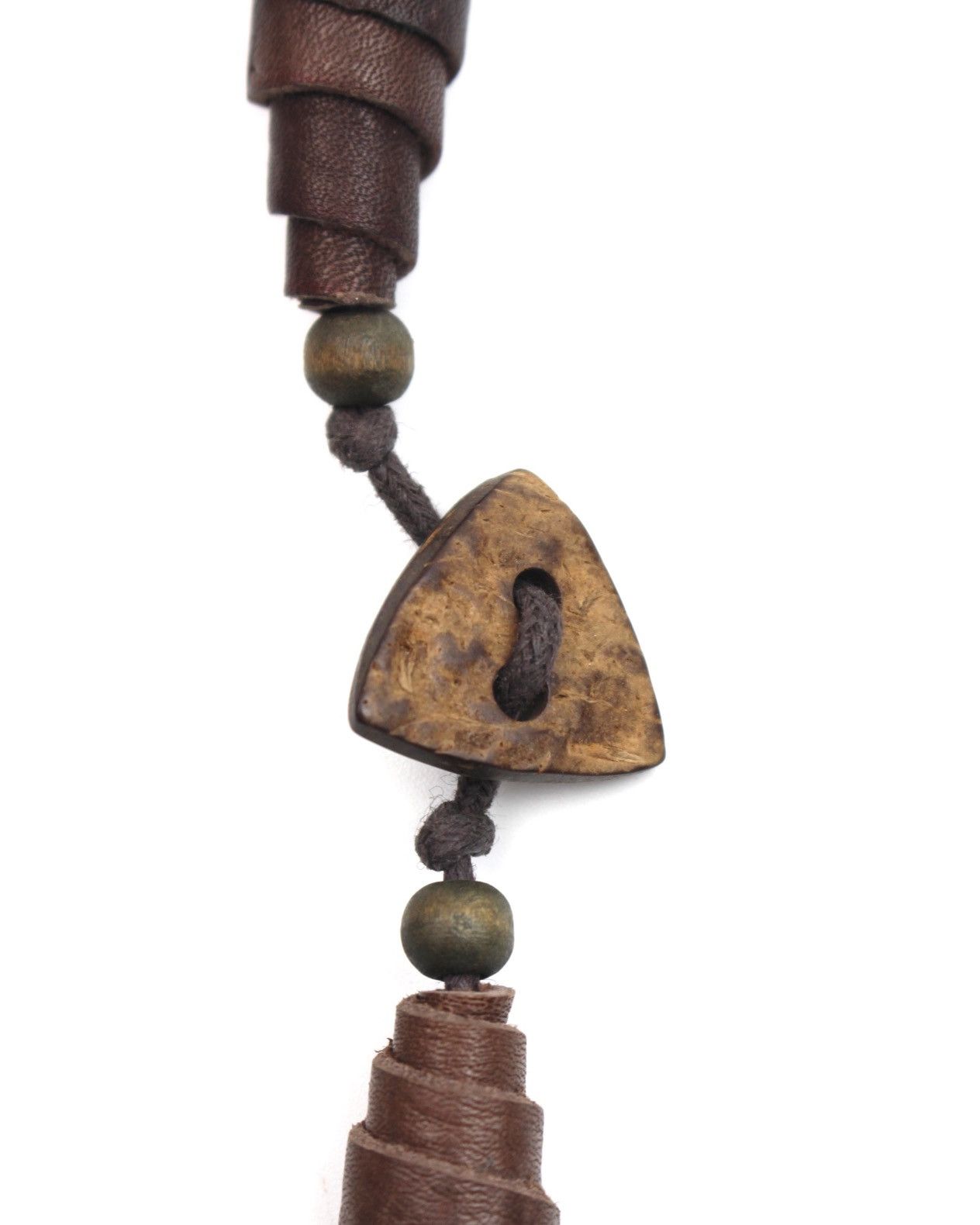 Hysteric Glamour 1990S JAPANESE MADE CARVED WOODEN TRIANGULAR BEADS NECKLACE Size ONE SIZE - 5 Thumbnail