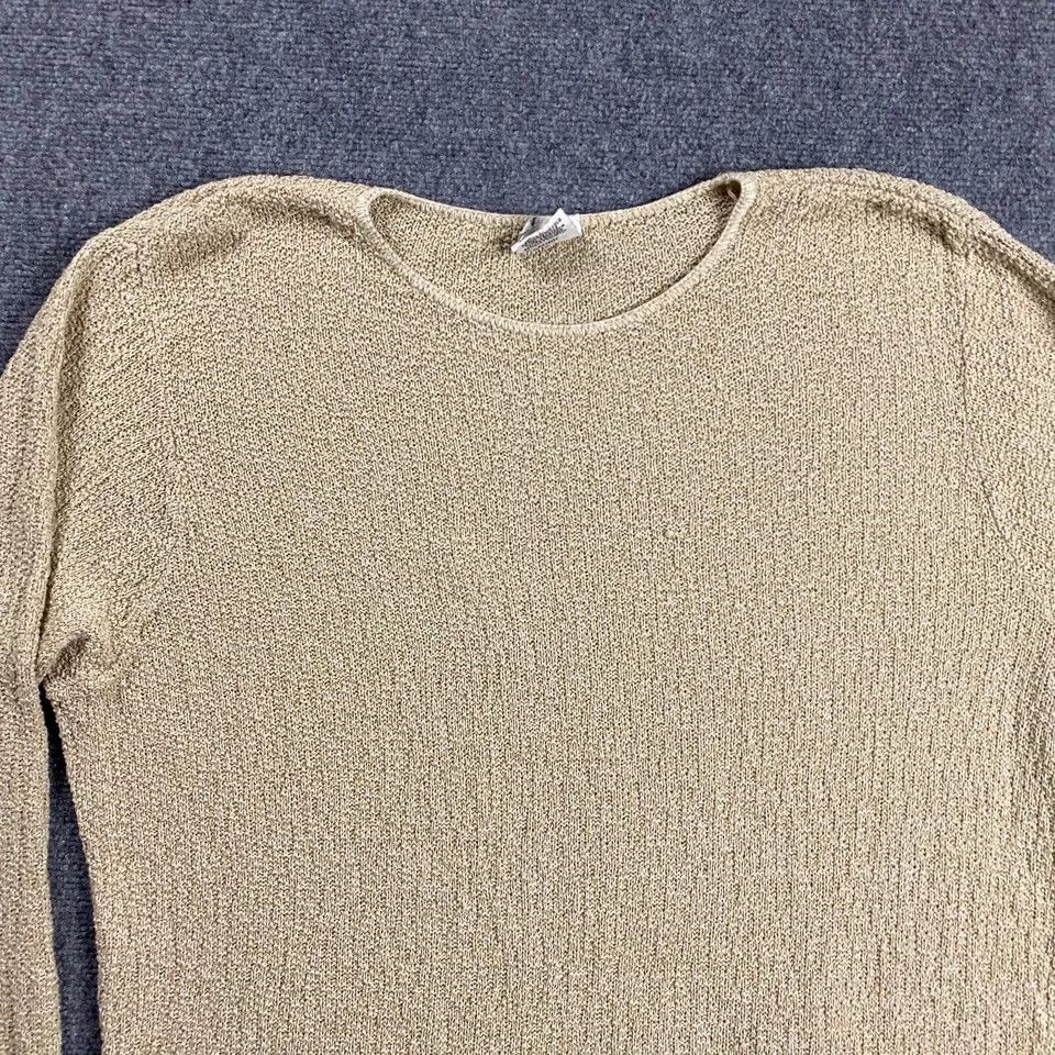 Vintage Vintage Partners Sweater Women's 1X Plus Knit Beige Pullover Size ONE SIZE - 2 Thumbnail