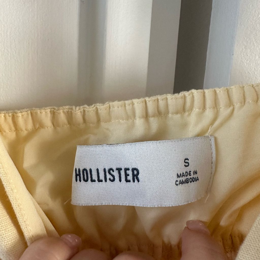 Hollister Linen-Blend Tie-Front Peplum Top Size S / US 4 / IT 40 - 3 Thumbnail