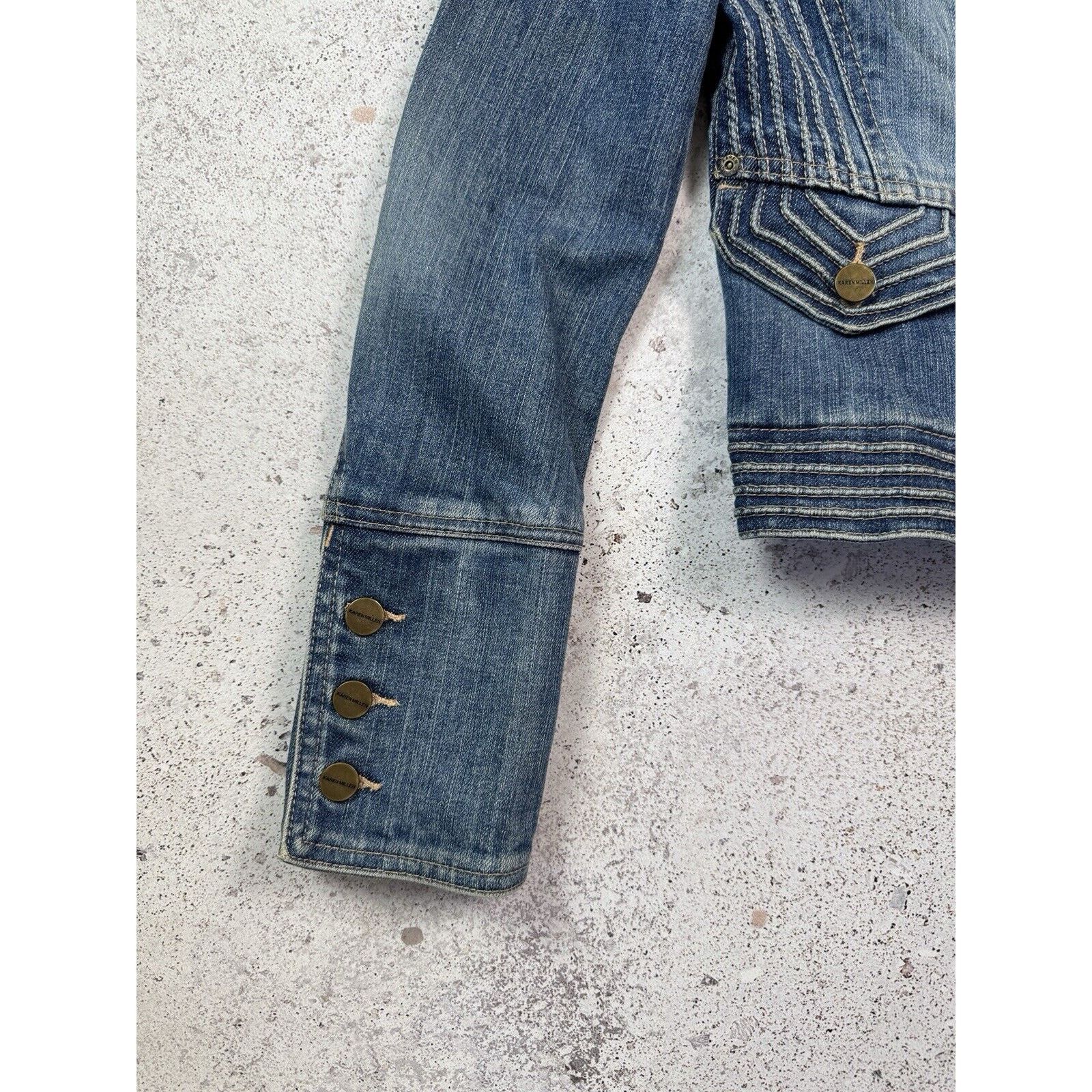 Karen Millen Karen Millen Denim Jacket Avant Garde Womens Rare Size S Size S / US 4 / IT 40 - 9 Thumbnail