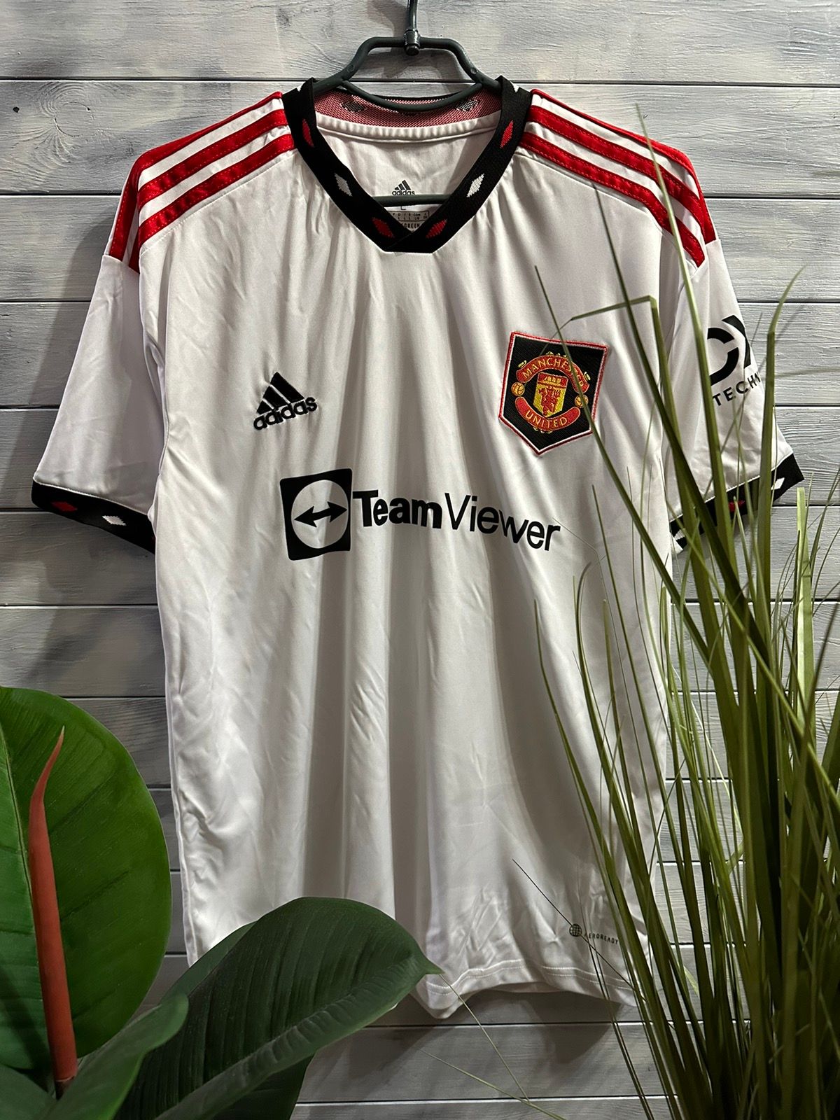 Pre-owned Adidas X Manchester United T-shirt Manchester United Adidas 2022'. Football In White