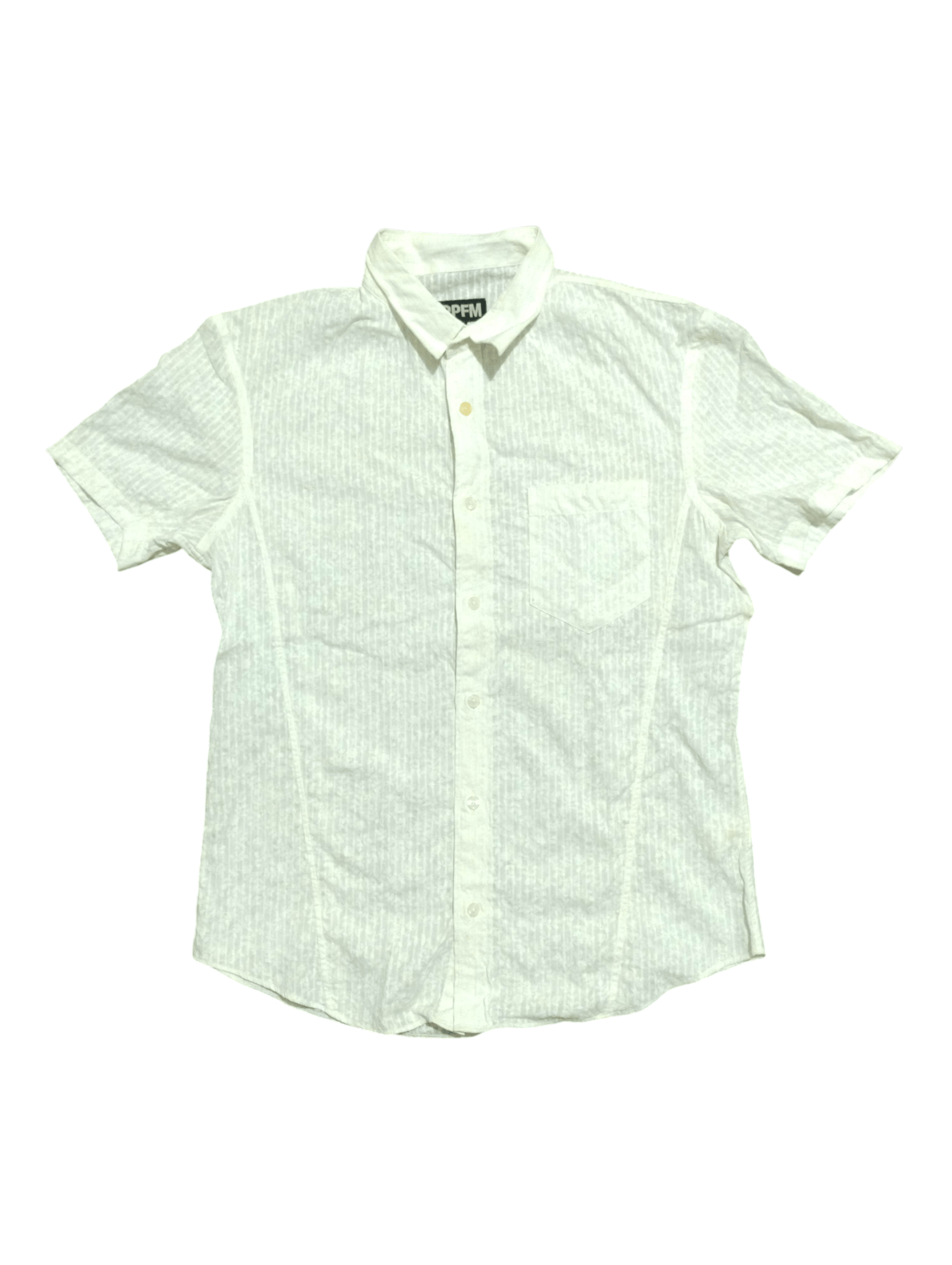 PPFM PPFM White Flower Shirt Size US M / EU 48-50 / 2 - 1 Thumbnail