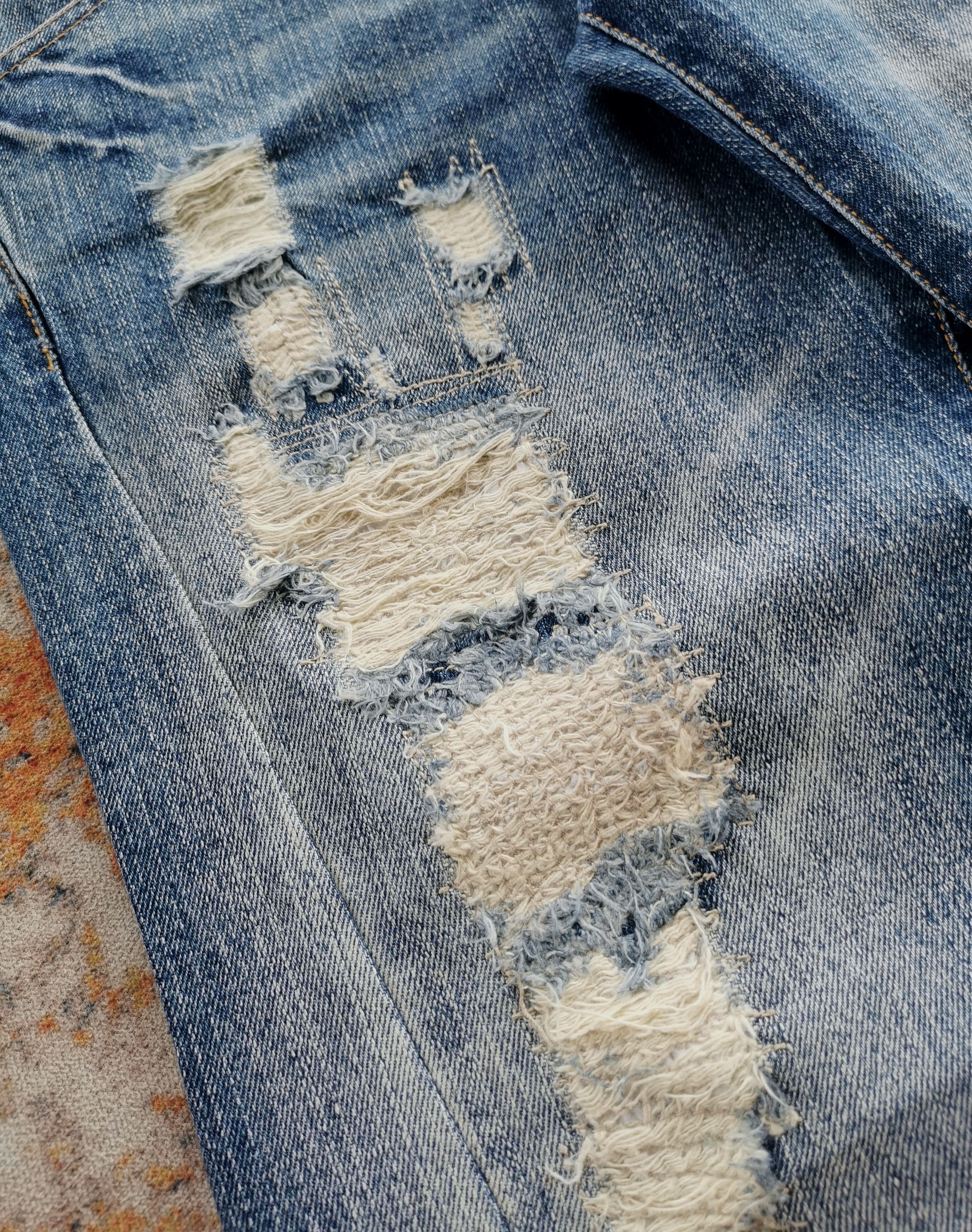 Tornado Mart Twisted Jeans Size 32'x30.5' Size US 32 / EU 48 - 9 Thumbnail
