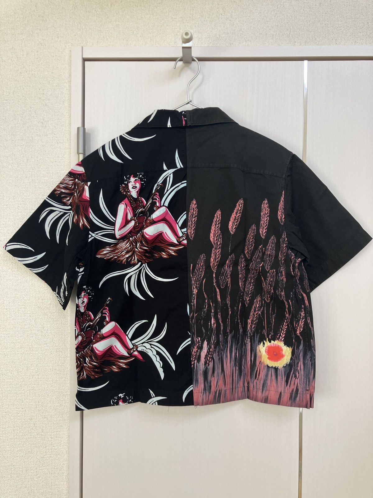 Prada Plada Double Match SS18 Heavyweight Poplin Bowling Shirts Size US S / EU 44-46 / 1 - 2 Thumbnail