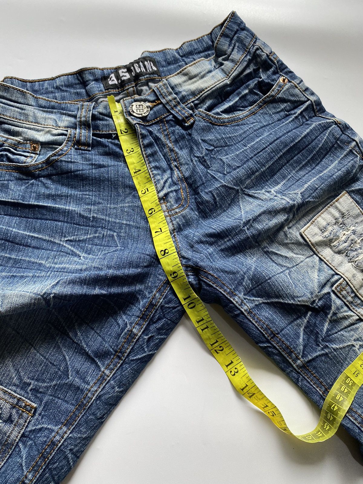 If Six Was Nine × Japanese Brand × Le Grande Bleu (L.G.B.) Flared distressed A.5 jeans japanese brand style Size US 28 / EU 44 - 10 Thumbnail