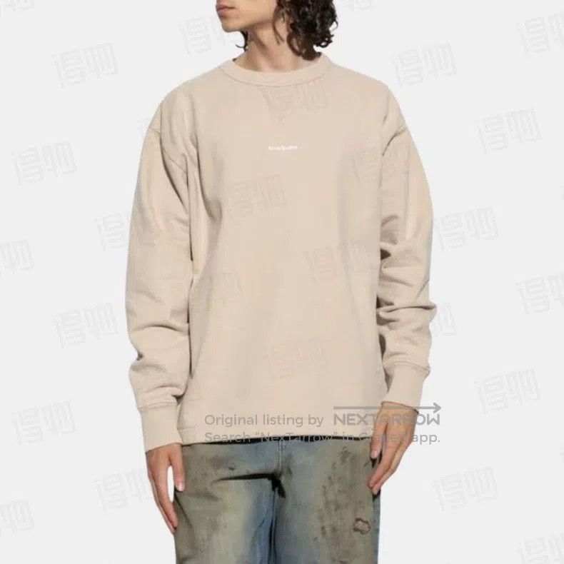 Acne Studios Acne Studios Beige Oatmeal Crewneck Long Sleeve Sweatshirt Size US S / EU 44-46 / 1 - 5 Thumbnail