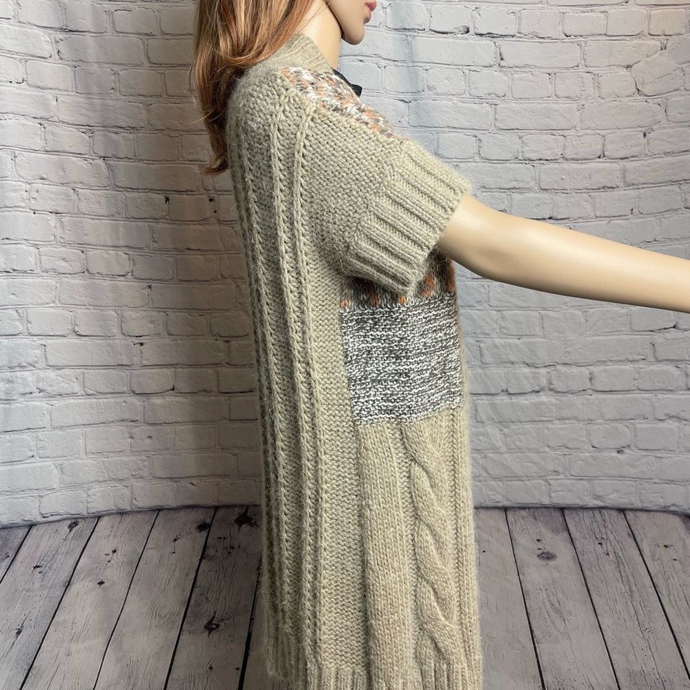 Other Gottardi Collection Brown Knit Long Cardigan Made in Italy Size S / US 4 / IT 40 - 1 Thumbnail