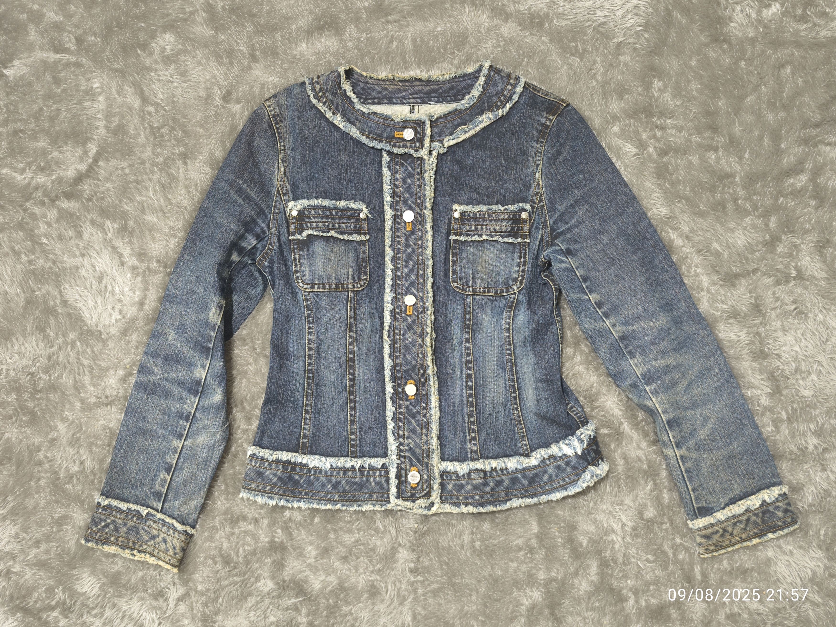 Courreges Jacket Denim Courreges Size S / US 4 / IT 40 - 1 Thumbnail