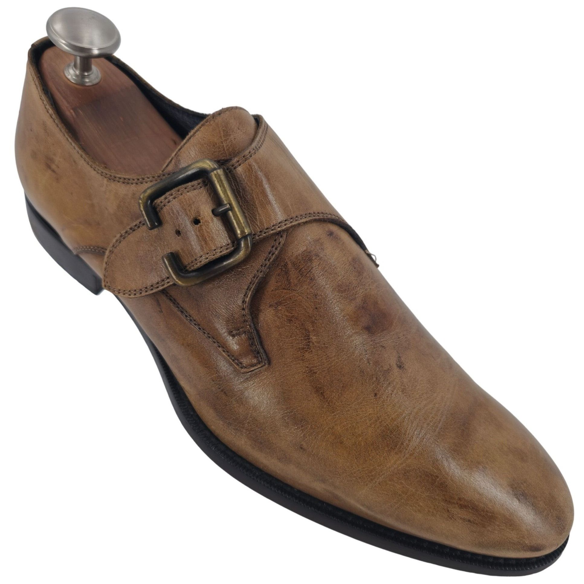 Mauri VINTAGE More by Mauri Italy Dress Shoes Mens 10 Patina Brown Size US 10 / EU 43 - 1 Thumbnail