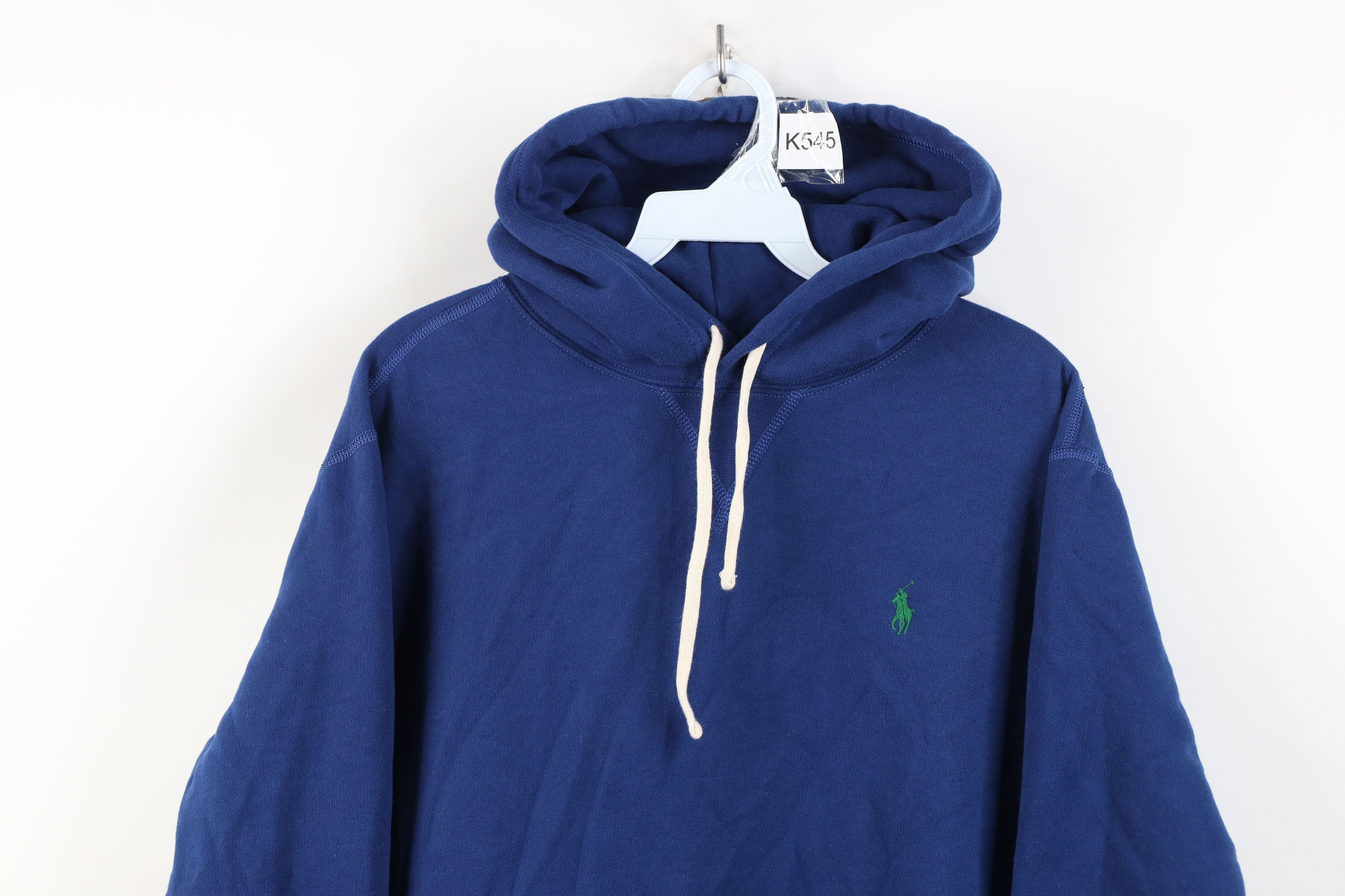 Polo Ralph Lauren Vintage Ralph Lauren Faded Pony Logo Hoodie Sweatshirt Blue Size US M / EU 48-50 / 2 - 2 Thumbnail