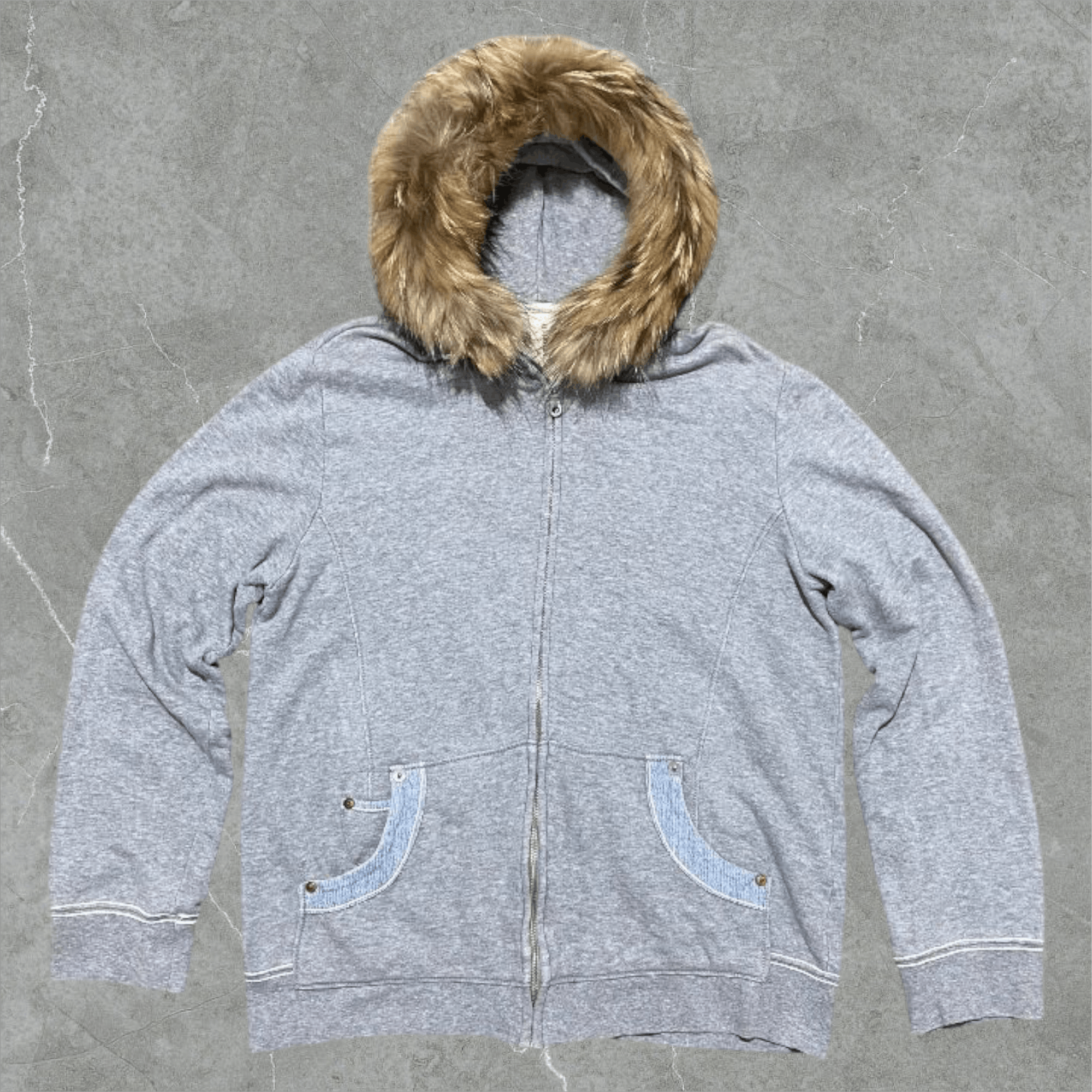 Japanese Brand RED BUTTON - FUR HOODIE STYLE Size US L / EU 52-54 / 3 - 1 Thumbnail