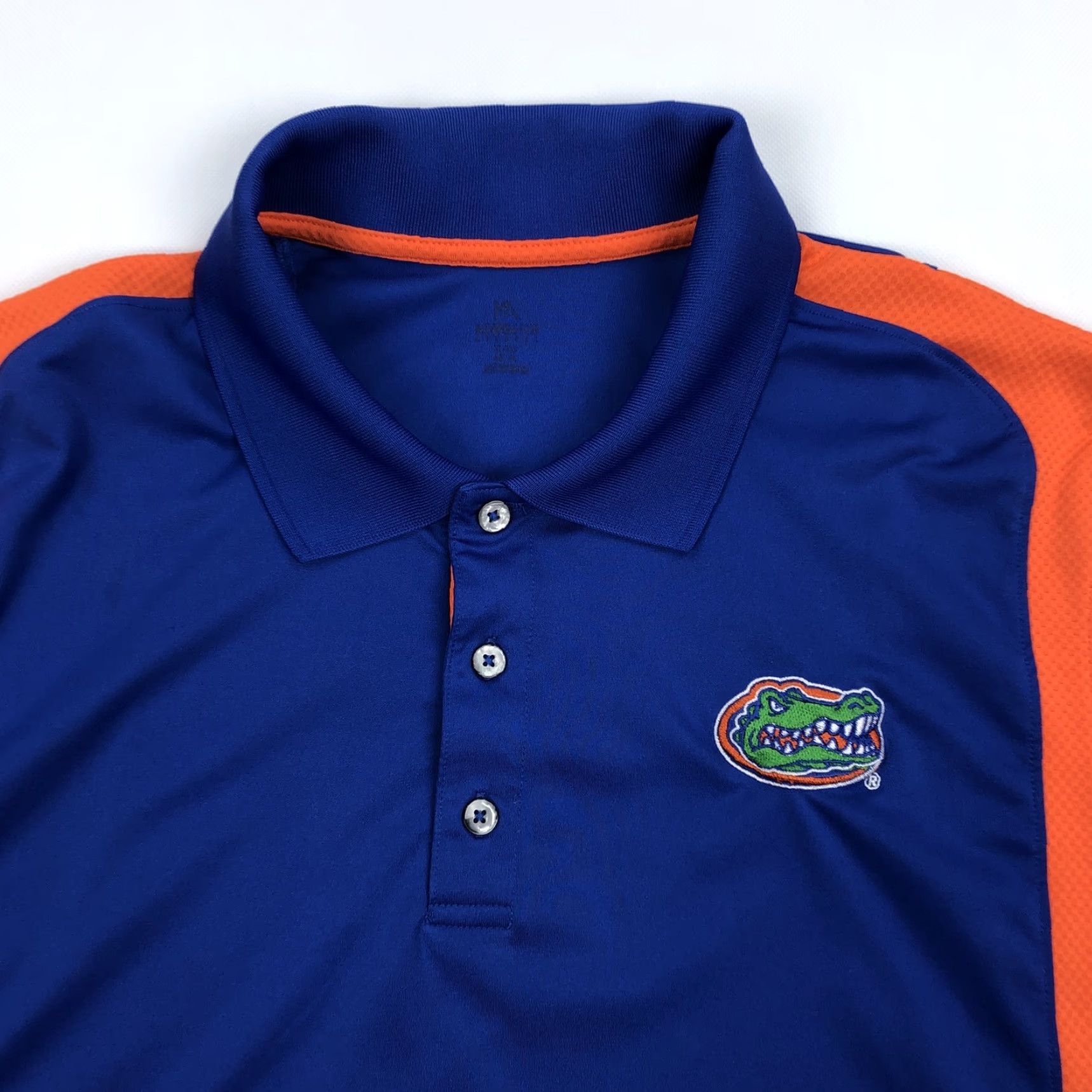 Vintage VINTAGE Florida Gators Polo Shirt XL/XG Blue Orange Florida Logo Mens Athletic Size US XL / EU 56 / 4 - 2 Thumbnail
