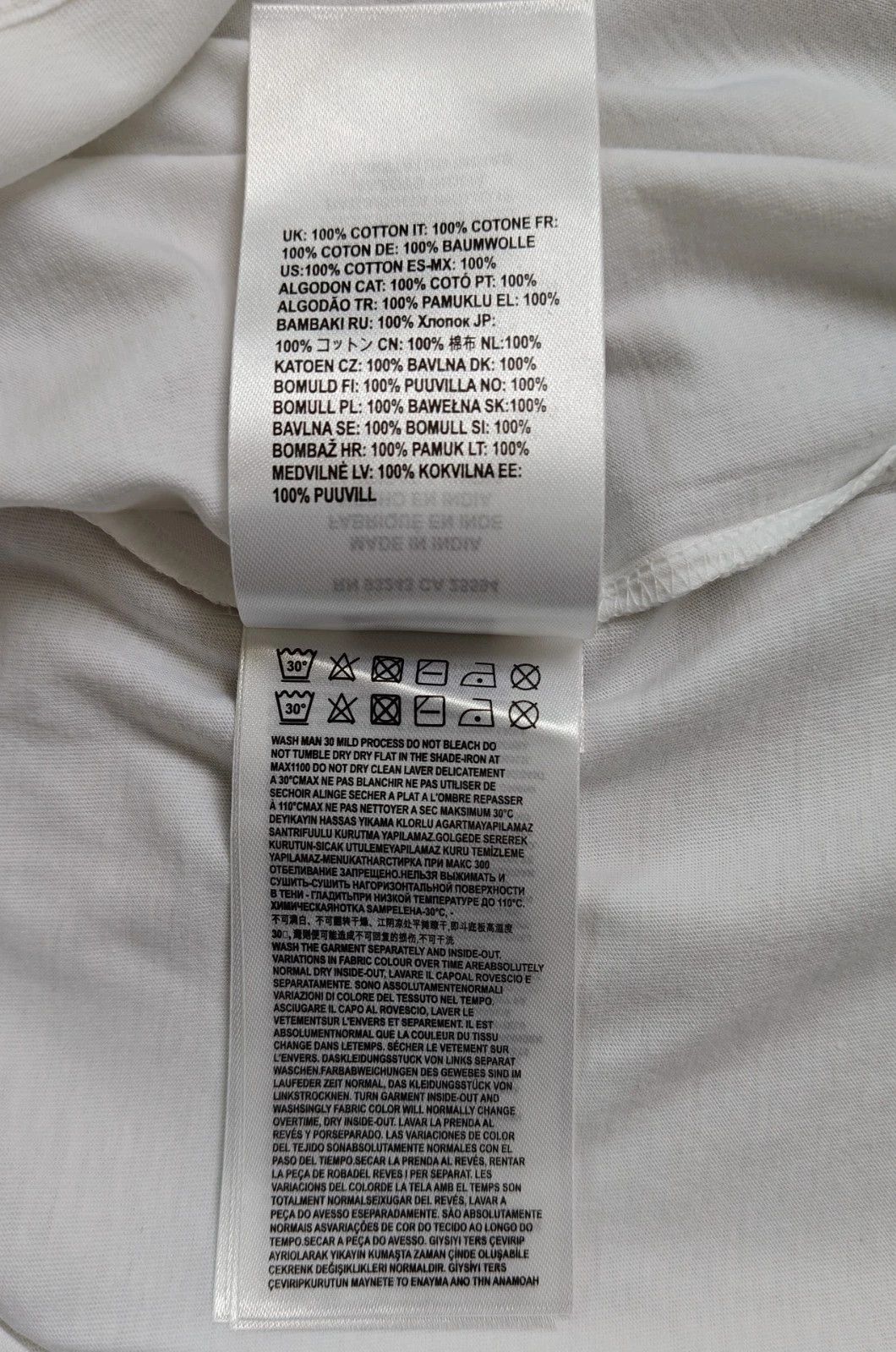 Diesel DIESEL White T-Shirt With Logo Patch FTP 4107 Size US L / EU 52-54 / 3 - 6 Thumbnail
