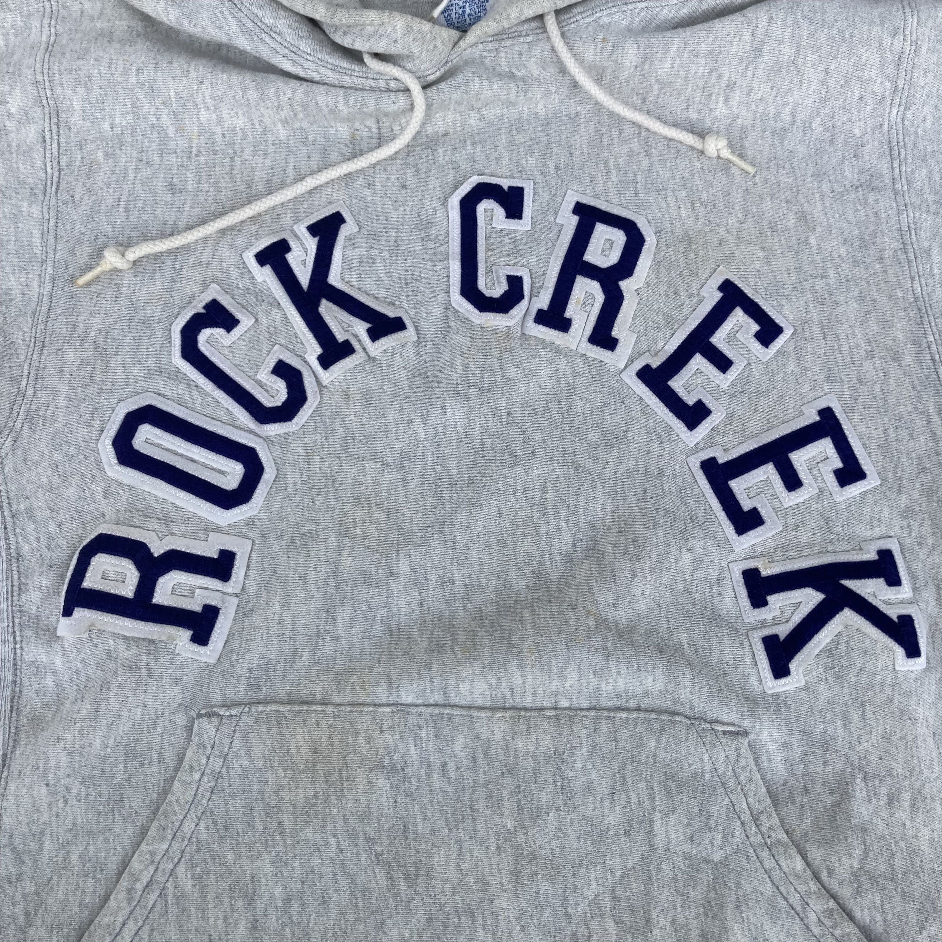 Vintage Vtg Rock Creek Hooded Reverse Weave Sweatshirt Size US M / EU 48-50 / 2 - 3 Thumbnail