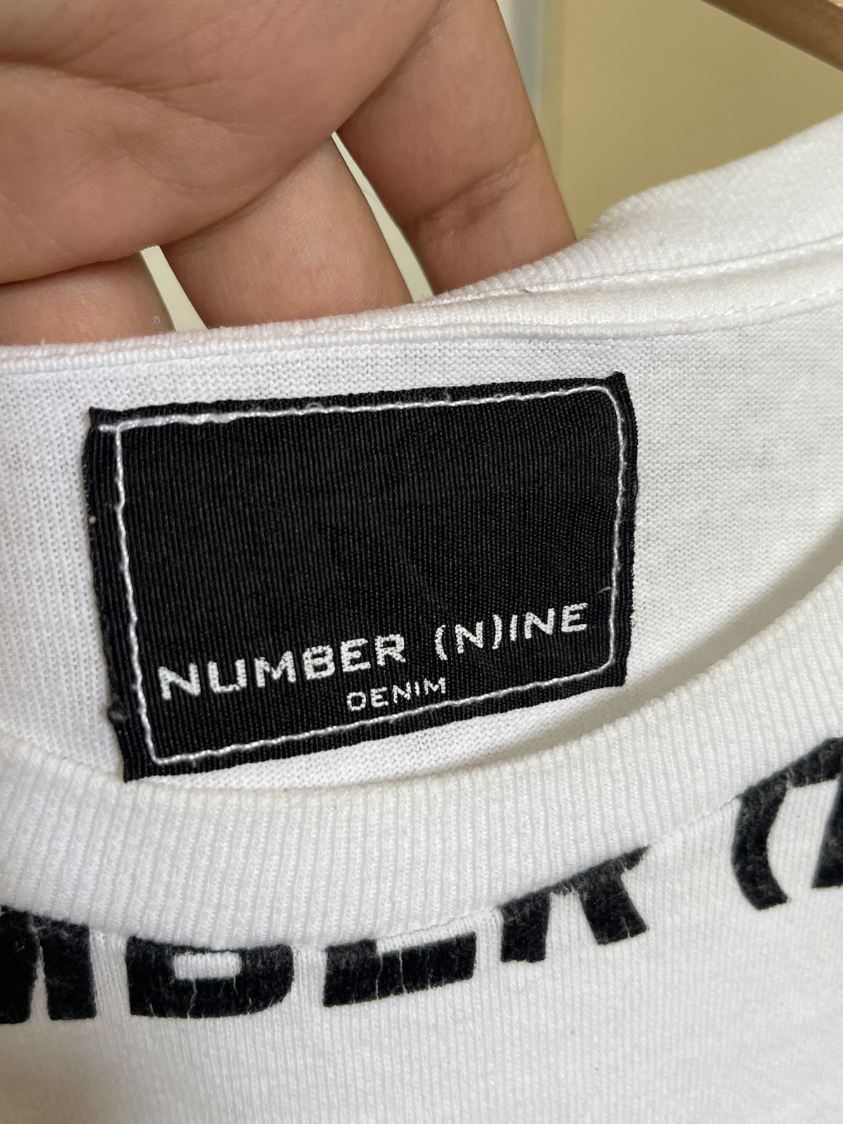 Number (N)ine Number Nine Denim Logo All Over Shoulder Print Tee Size US L / EU 52-54 / 3 - 4 Thumbnail
