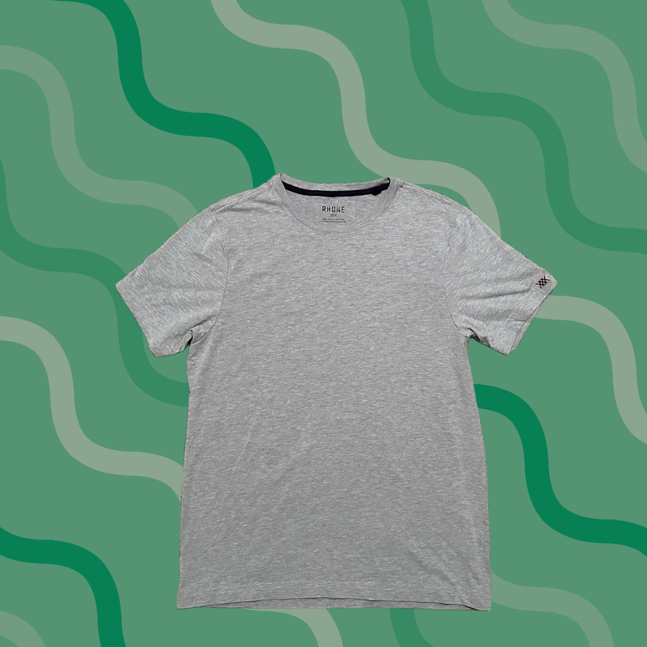 Rhone Rhone Element Tee Mens Small Gym Workout Training Performance Short Sleeve Grey Size US 29 - 1 Thumbnail