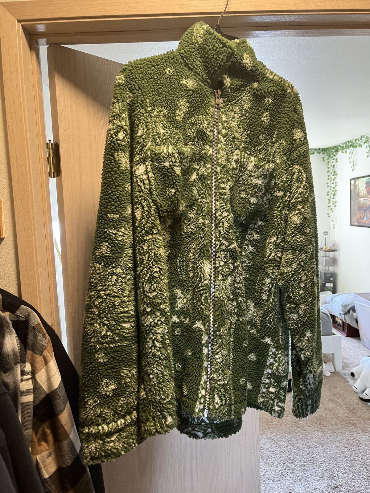 Other Green bandana sherpa fleece jacket Size US XL / EU 56 / 4 - 1 Thumbnail