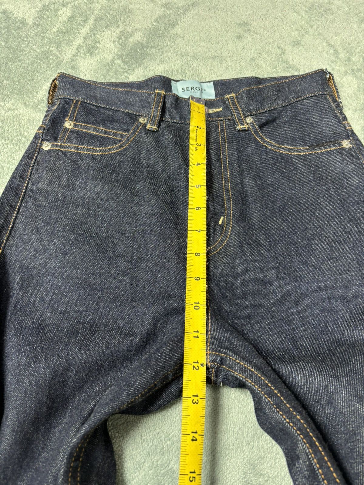 Le Grande Bleu (L.G.B.) Serge de bleu Stud Denim. S0307 Size 26" / US 2 / IT 38 - 10 Thumbnail