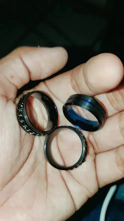 Other 3PCS Unisex Decor Rings Size ONE SIZE - 2 Thumbnail
