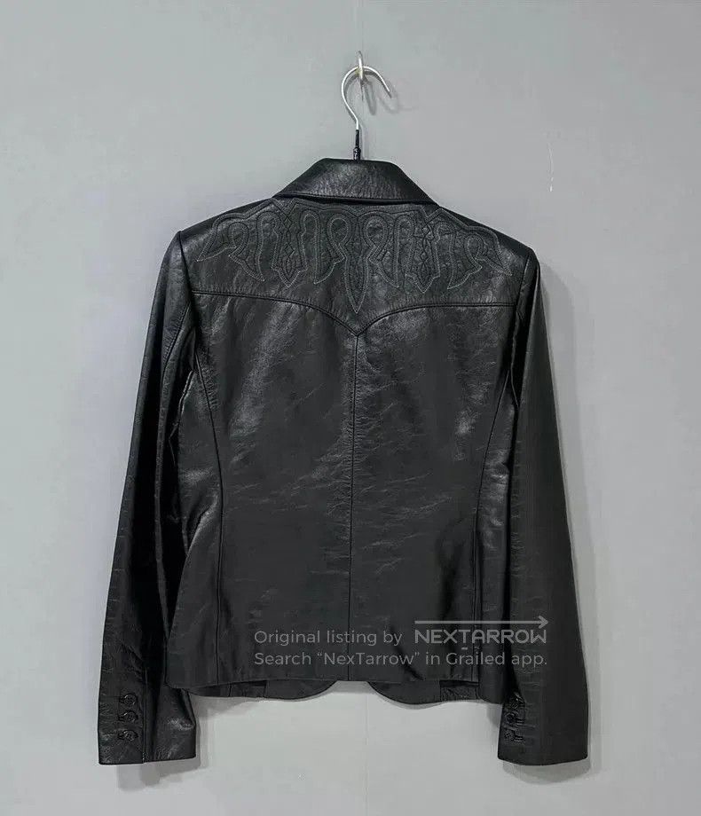 Saint Laurent Paris Saint Laurent Paris Embroidered Leather Jacket. Size US M / EU 48-50 / 2 - 3 Thumbnail