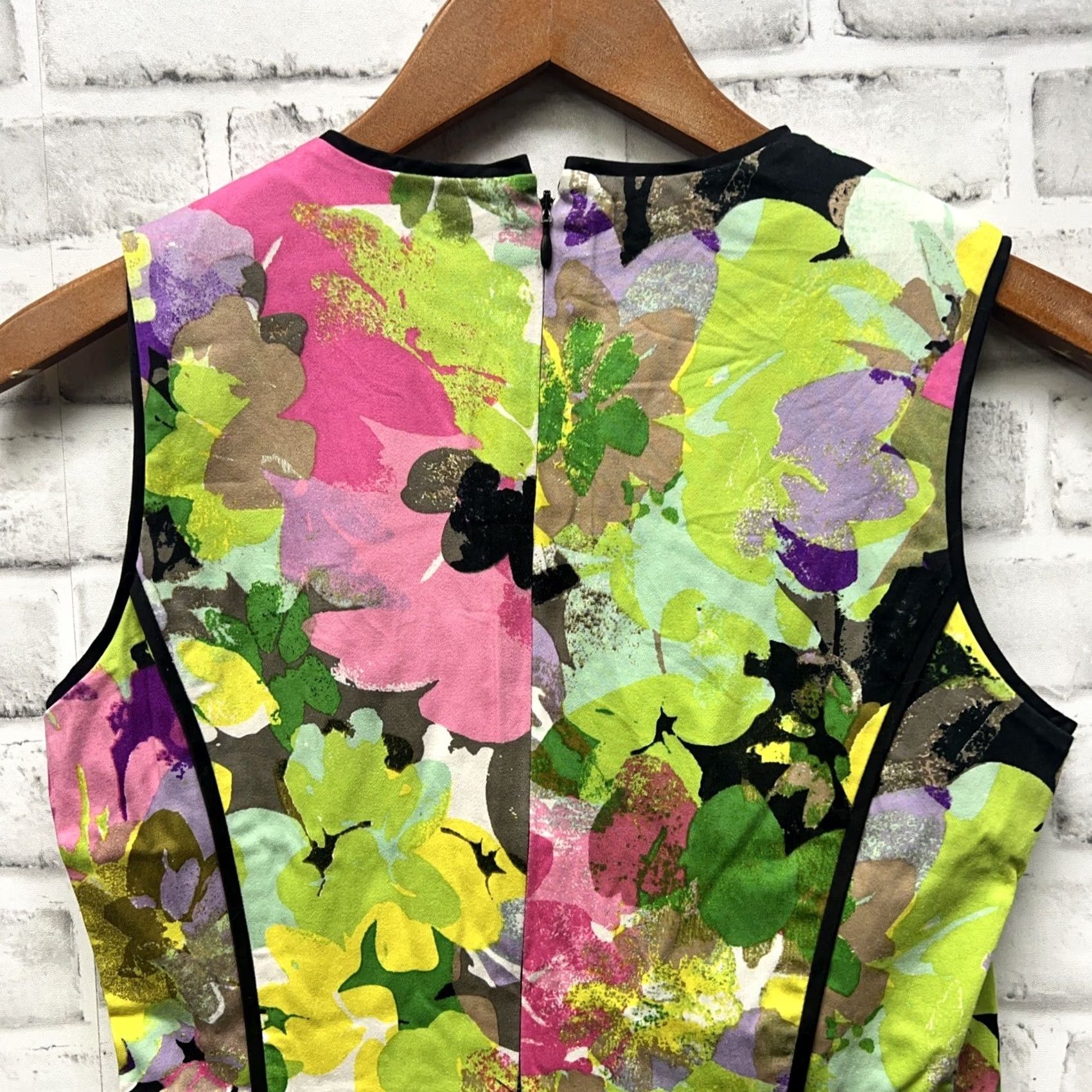 Calvin Klein Calvin Klein Multicolor Dress Womens Size 4 Knee Length Sheath Color Multicolor 4 Womens Size S / US 4 / IT 40 - 4 Thumbnail