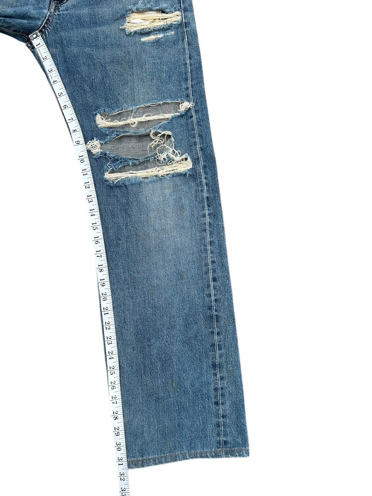 Kapital Vintage Edwin 505X Selvedge Distressed Denim Jeans Size US 32 / EU 48 - 20 Thumbnail
