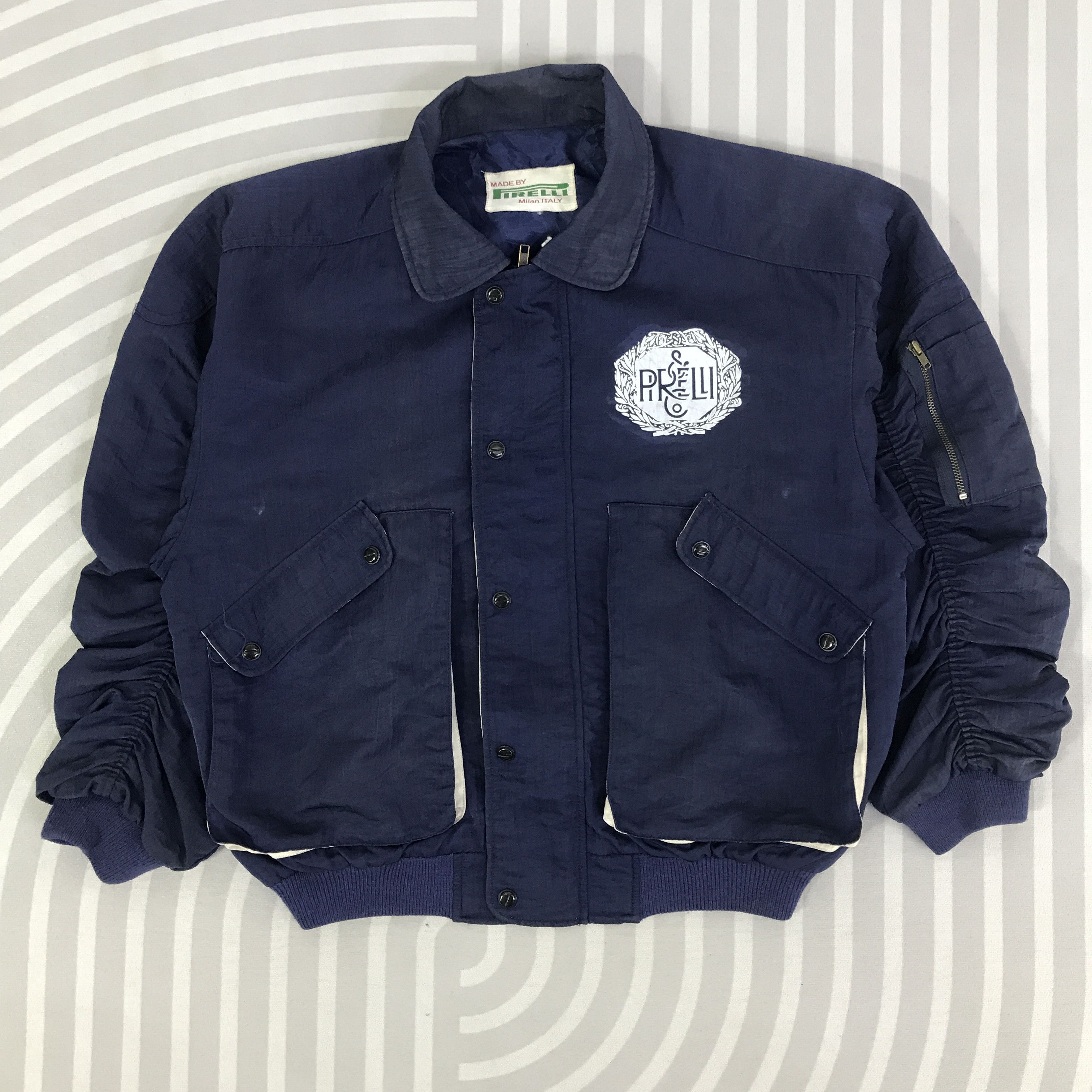 Pirelli Vintage Pirelli Bomber Jacket K85B2 Size US M / EU 48-50 / 2 - 3 Thumbnail