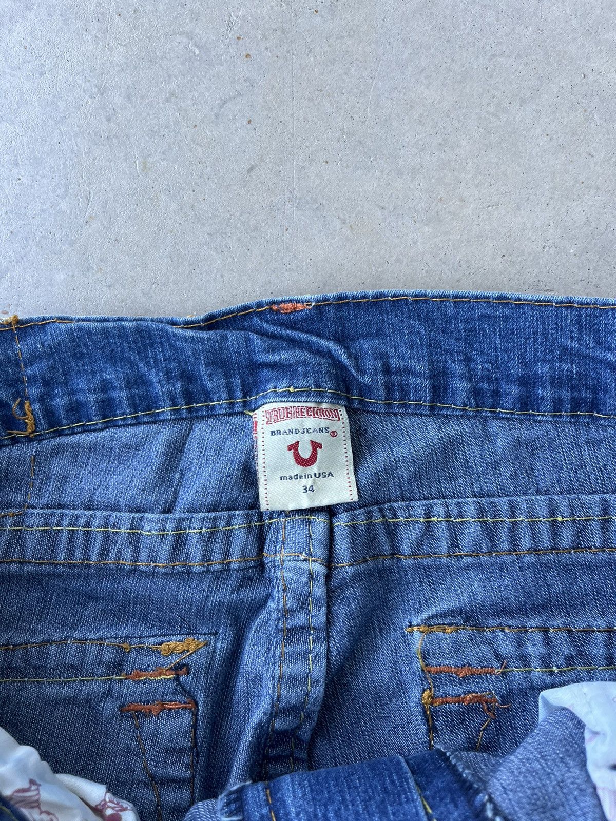True Religion Vintage Y2K True Religion Baggy Denim Jeans Size US 36 / EU 52 - 6 Thumbnail