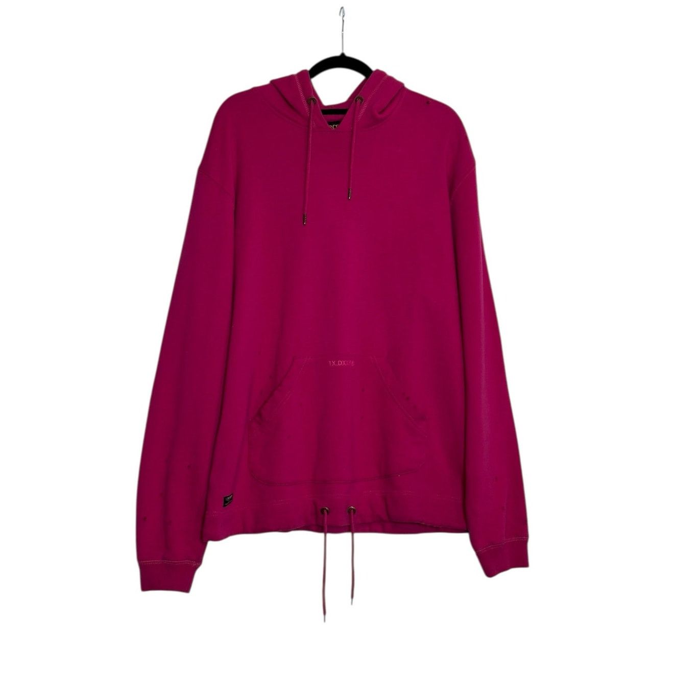 10 Deep 10Deep fuchsia distressed hoodie sweatshirt size X Large Size US XL / EU 56 / 4 - 2 Thumbnail